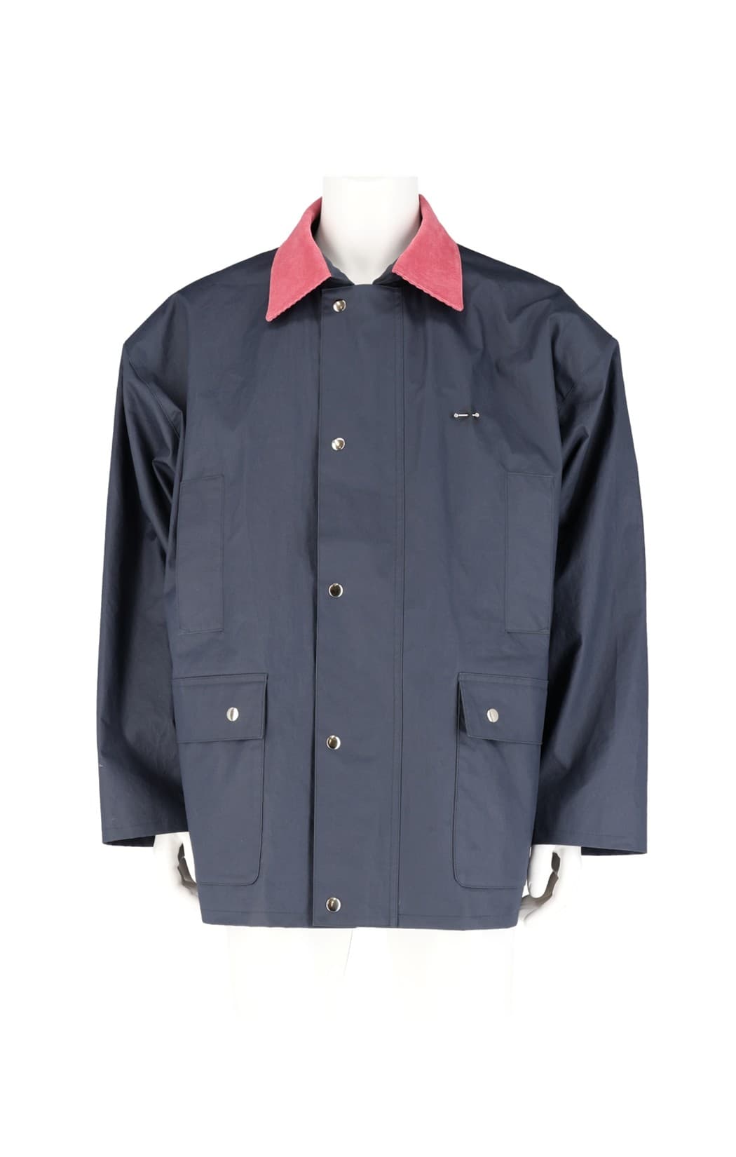 Corduroy Collar Waxed Cotton Work Jacket — vue 2