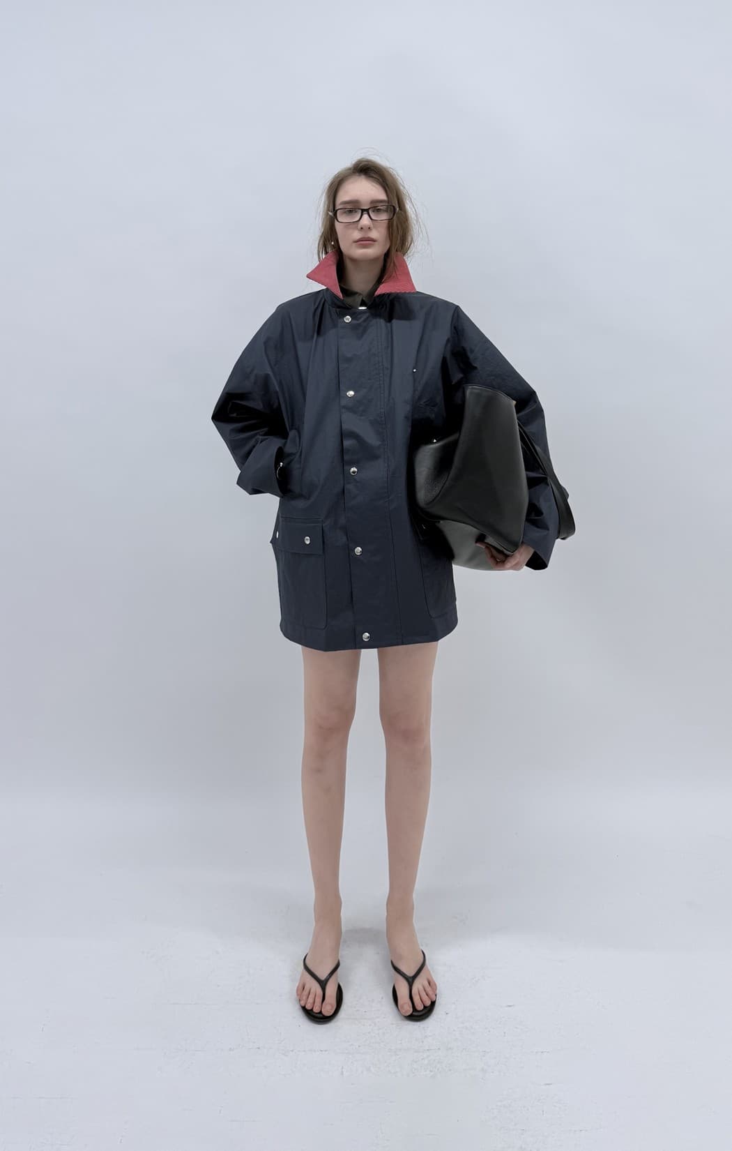 Corduroy Collar Waxed Cotton Work Jacket — vue 1