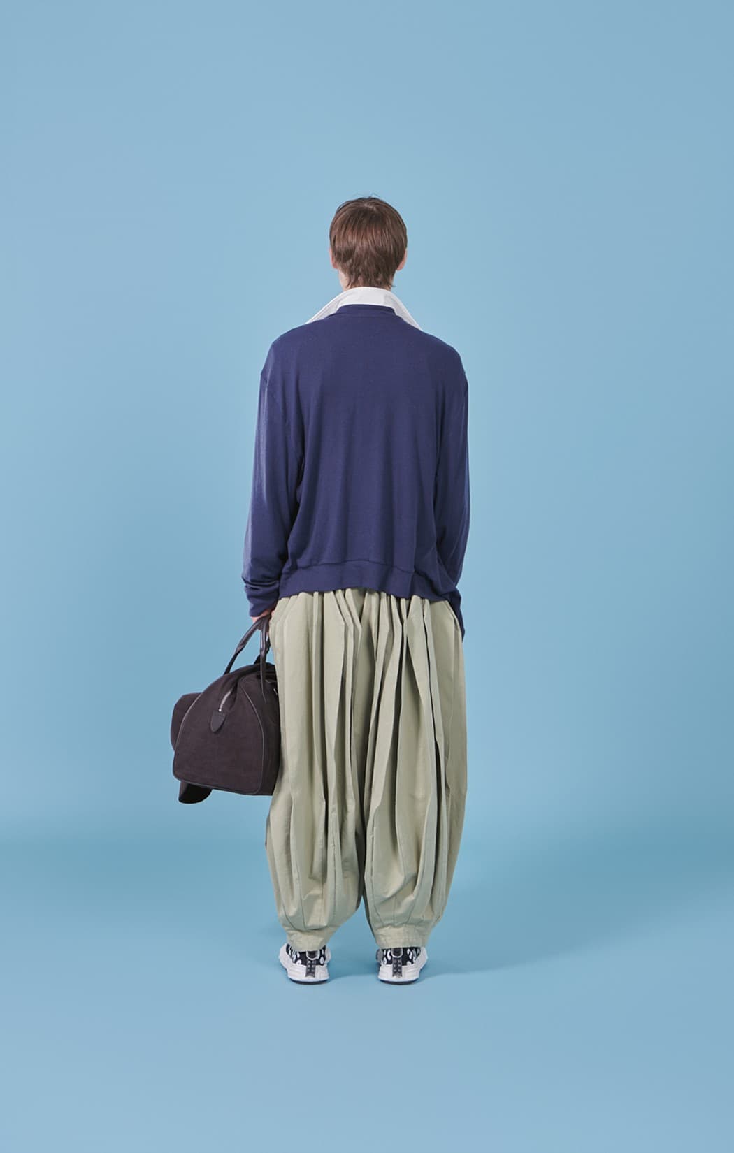 Asymmetric Shirring Fastening Cardigan — vue 8