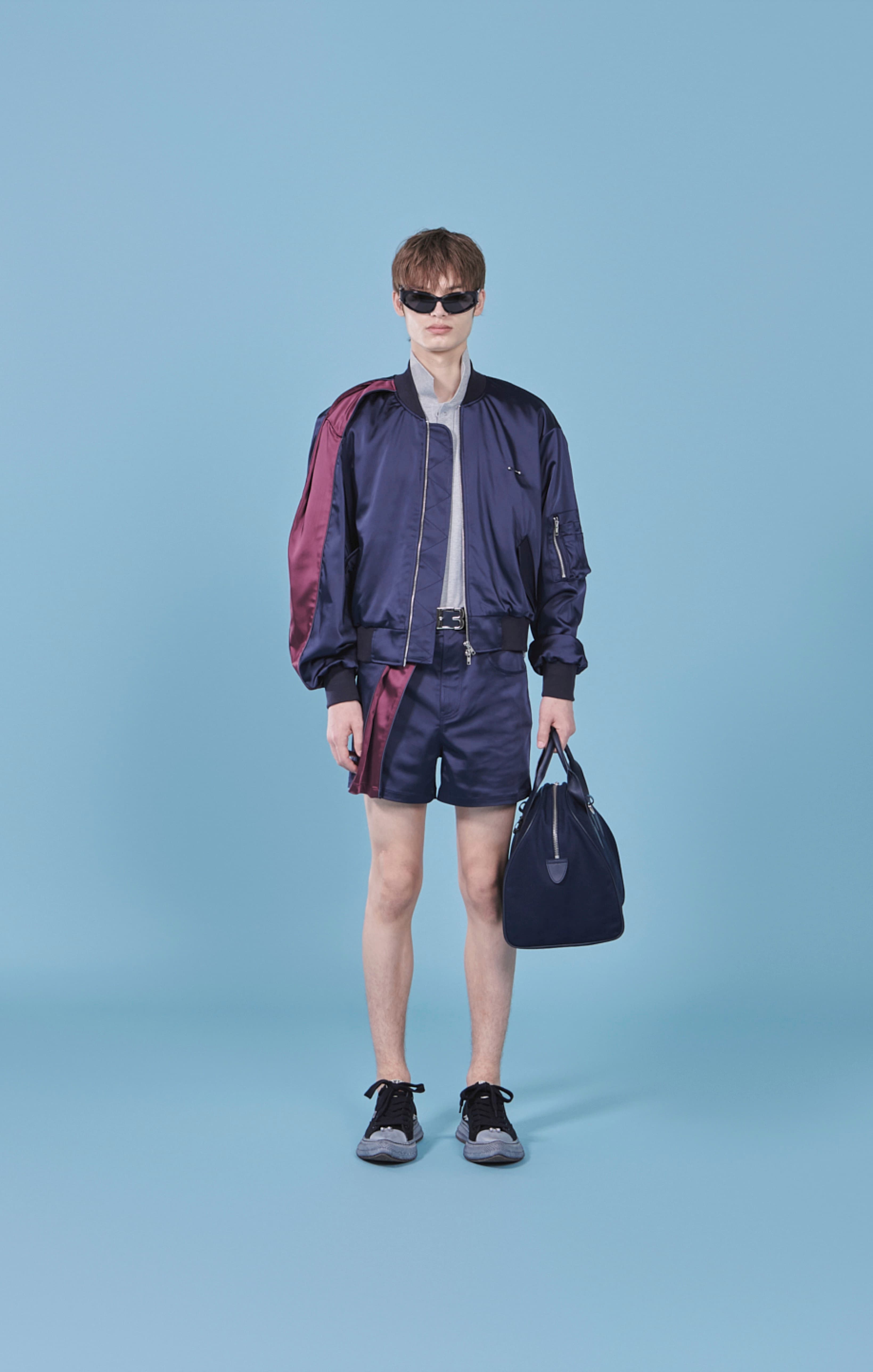 Two Tone Double Tuck Bomber Jacket — vue 6