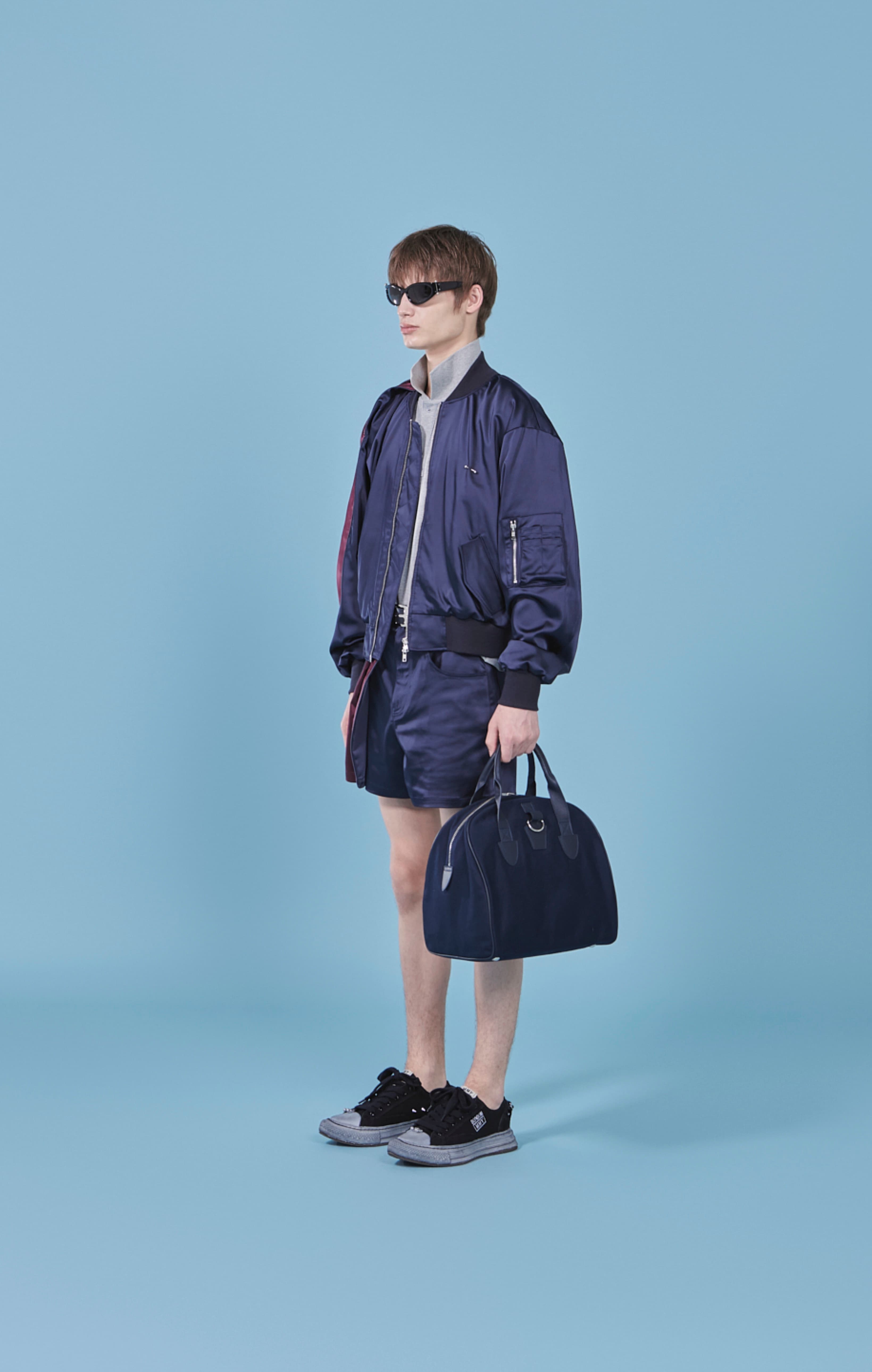 Two Tone Double Tuck Bomber Jacket — vue 7