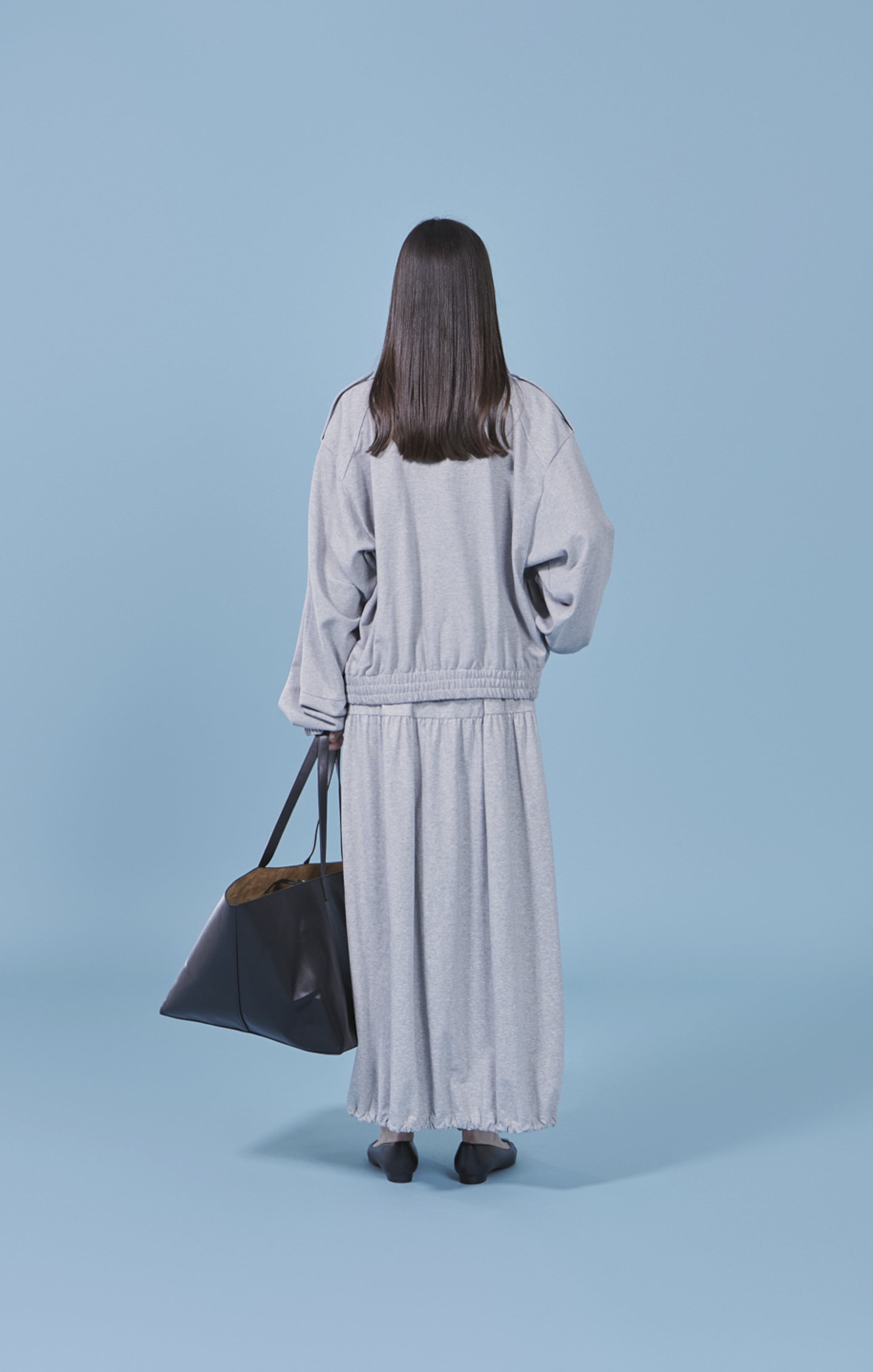 Grey Half Neck Epaulette Zip-Up — vue 8