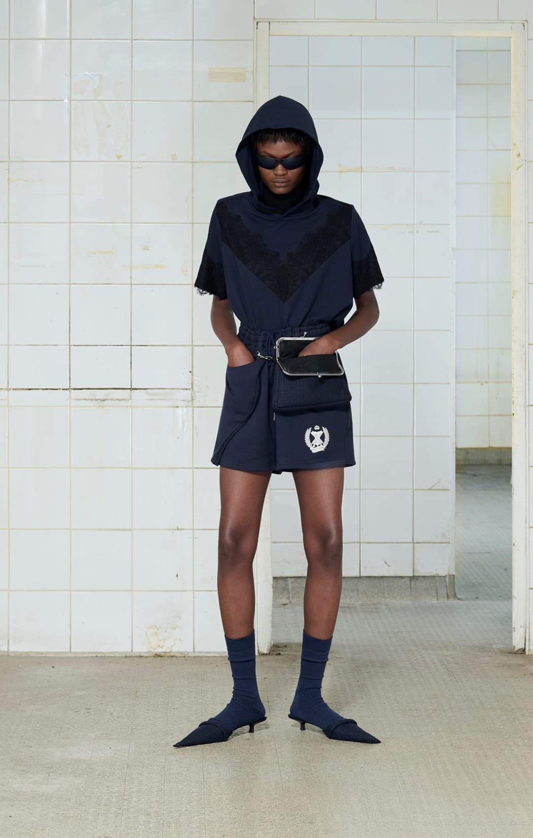 Asym Tuck Sweat Shorts