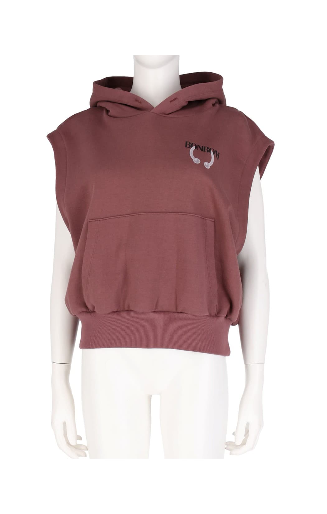 Piercing Logo Sleeveless Hoodie — vue 1