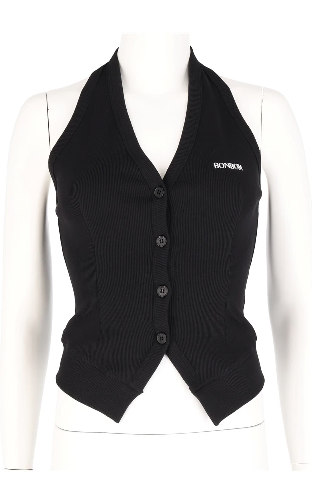 Halter Neck Vest Cardigan — vue 1
