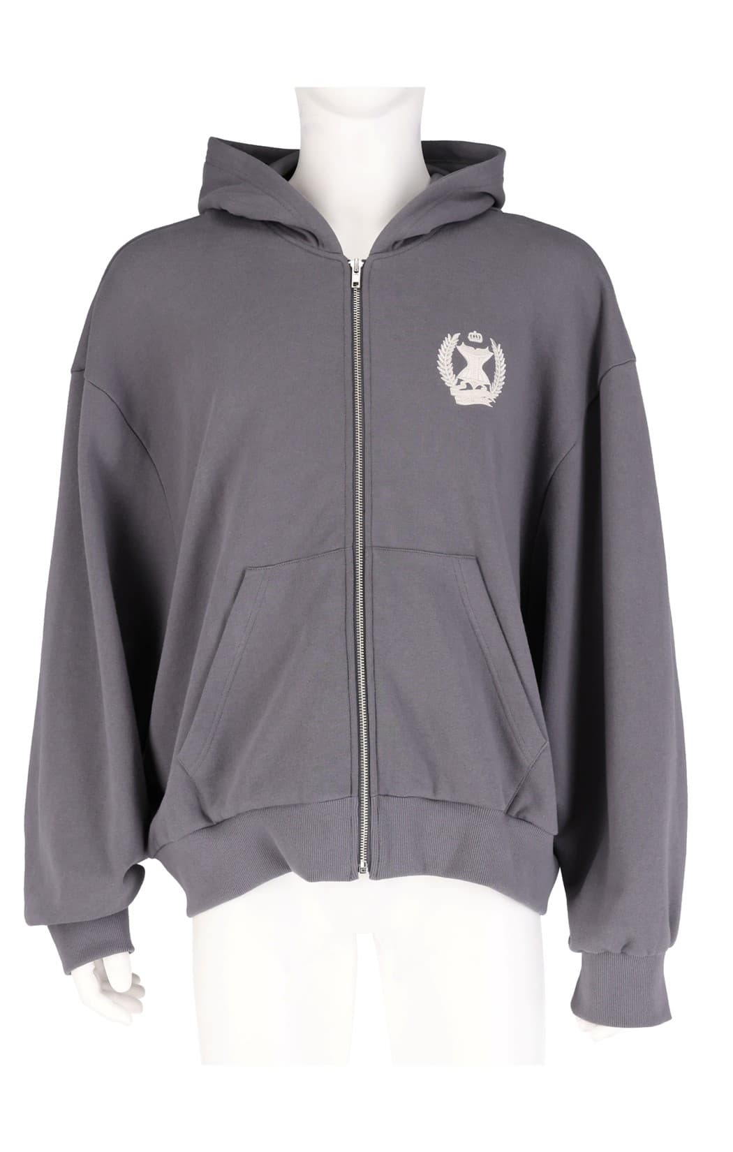 Corset Emblem Hood Zip-Up