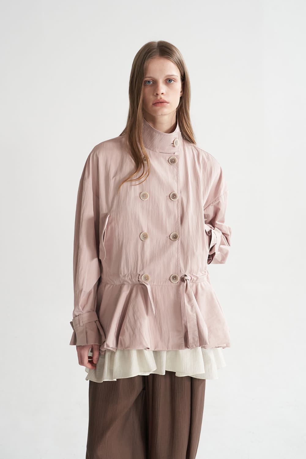 [CAHISIENNE 26SS] Balloon Hem Half Trench — vue 12