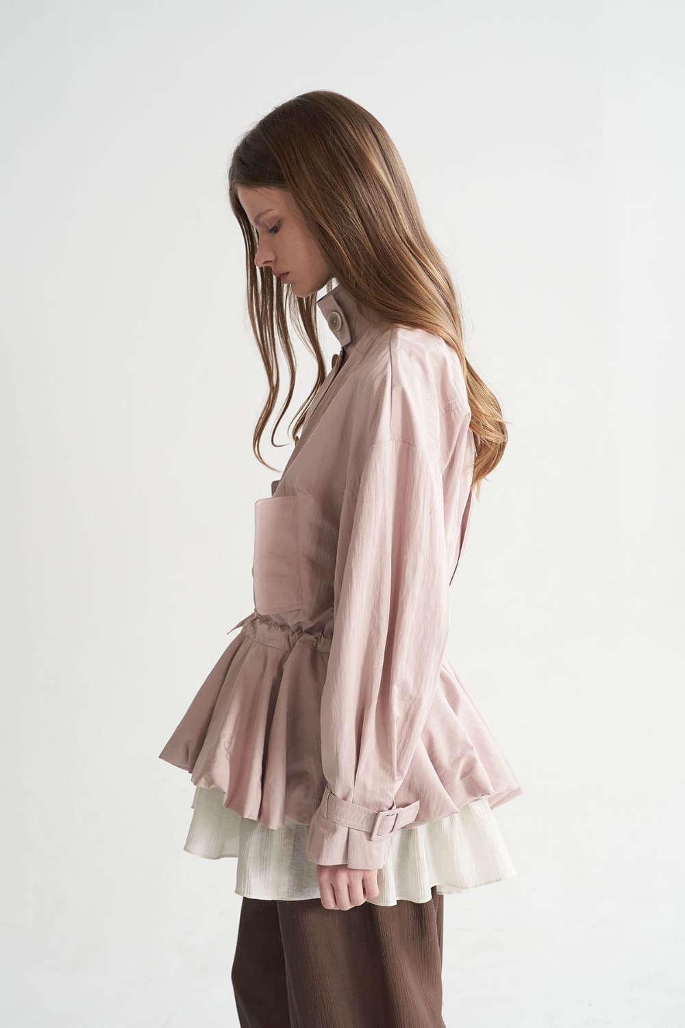 [CAHISIENNE 26SS] Balloon Hem Half Trench — vue 13