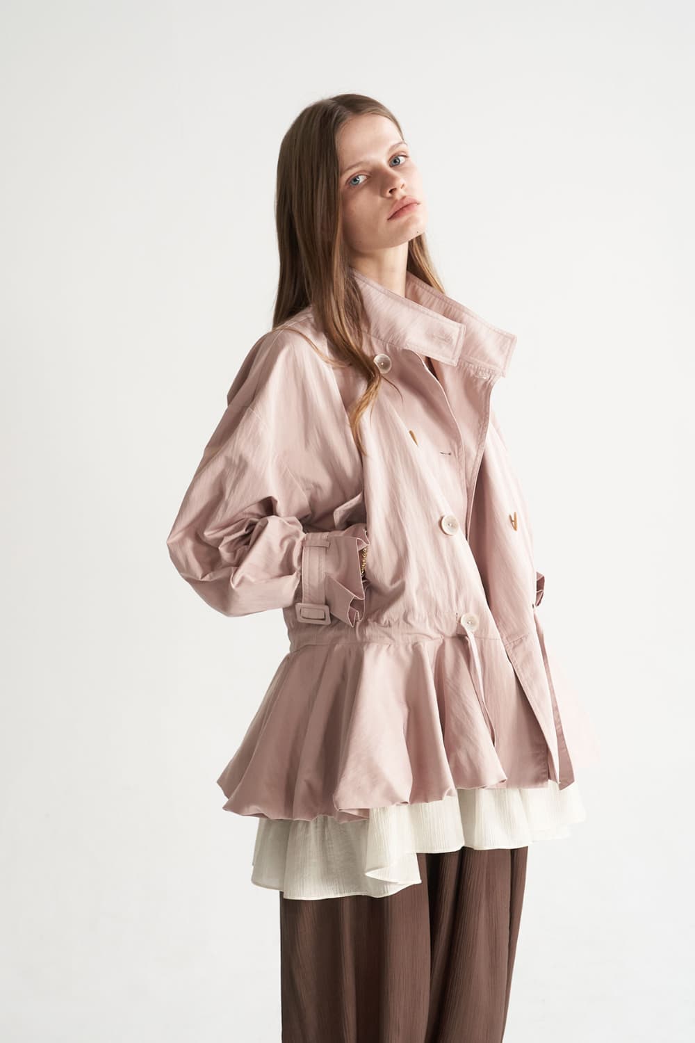 [CAHISIENNE 26SS] Balloon Hem Half Trench — vue 9