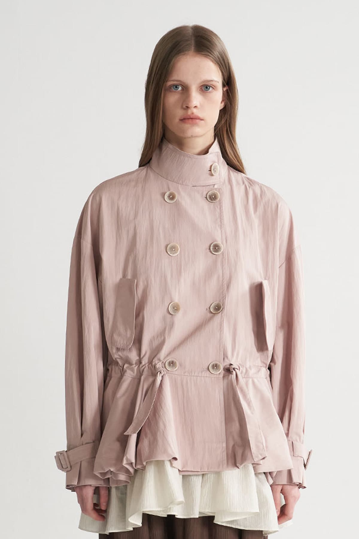 [CAHISIENNE 26SS] Balloon Hem Half Trench — vue 1