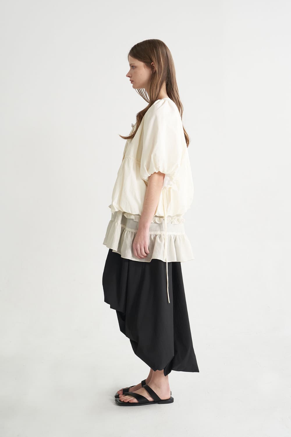 [CAHISIENNE 26SS] String Volume Balloon Short Jacket — vue 16