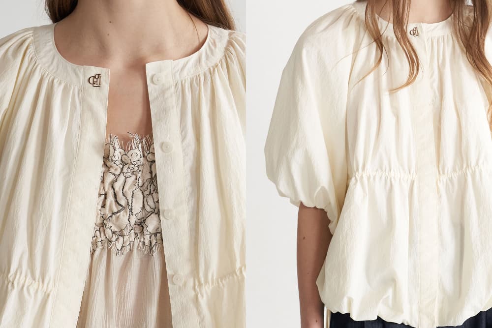 [CAHISIENNE 26SS] String Volume Balloon Short Jacket — vue 18
