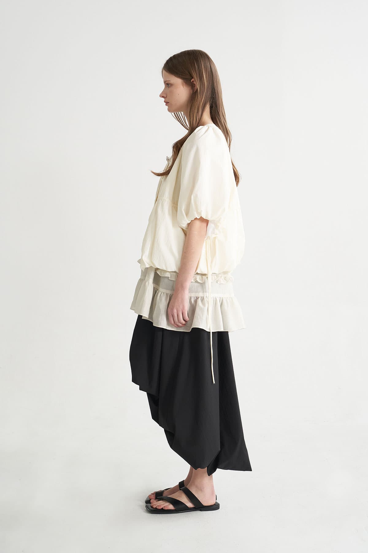 [CAHISIENNE 26SS] String Volume Balloon Short Jacket — vue 4