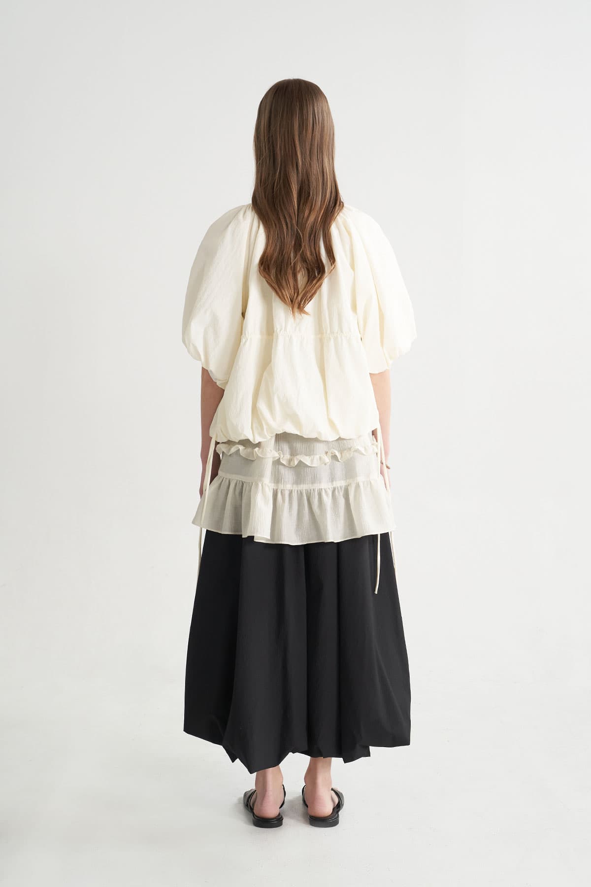 [CAHISIENNE 26SS] String Volume Balloon Short Jacket — vue 5