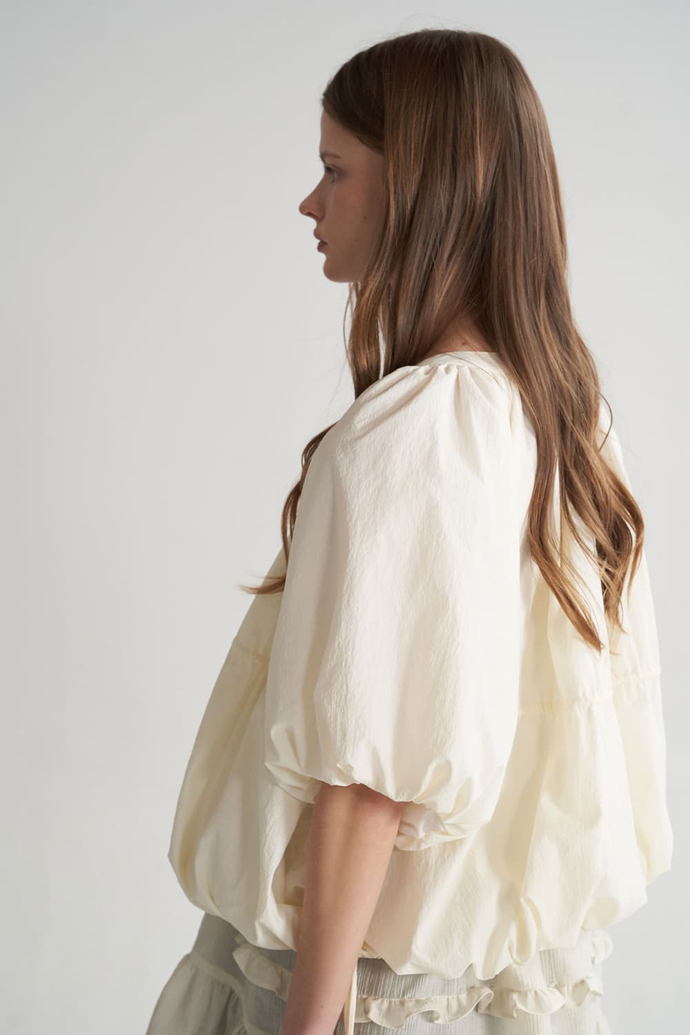 [CAHISIENNE 26SS] String Volume Balloon Short Jacket — vue 8