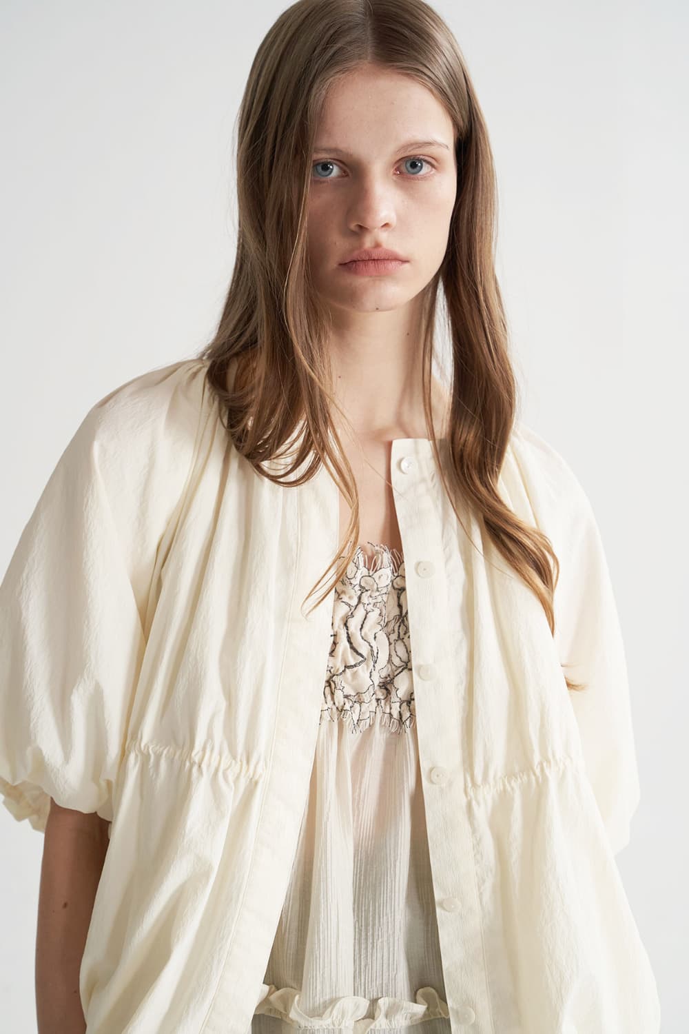 [CAHISIENNE 26SS] String Volume Balloon Short Jacket — vue 9