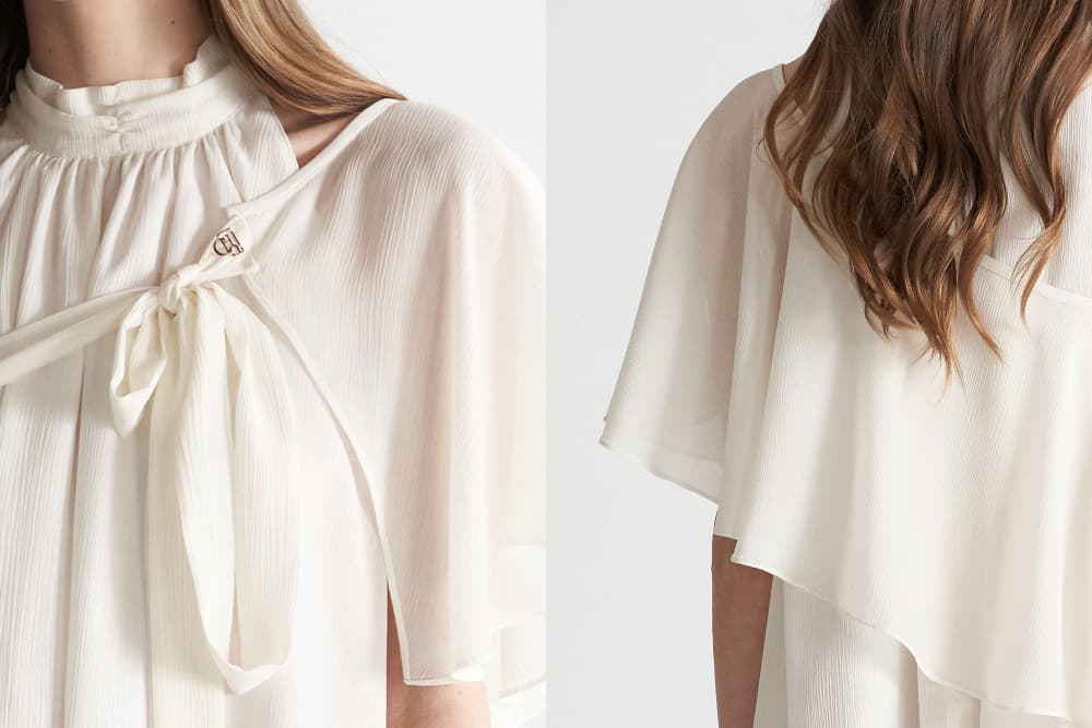[CAHISIENNE 26SS] Multiway White Halterneck Dress & Cape Set — vue 19