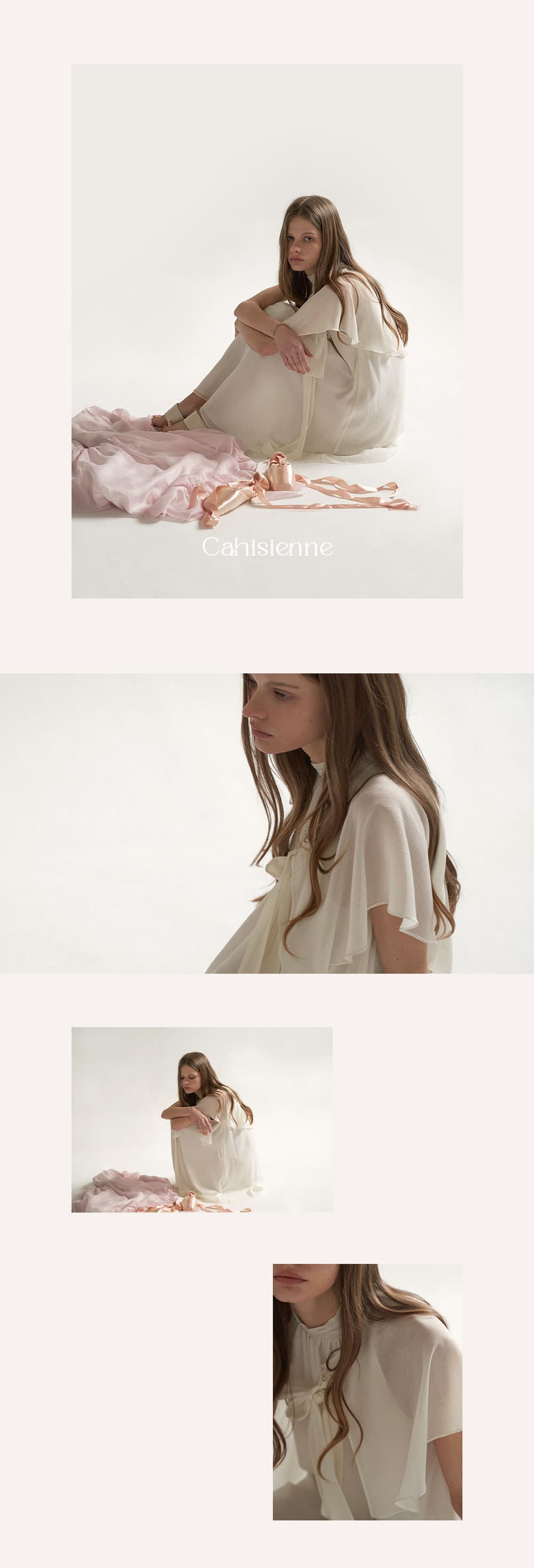 [CAHISIENNE 26SS] Multiway White Halterneck Dress & Cape Set — vue 6