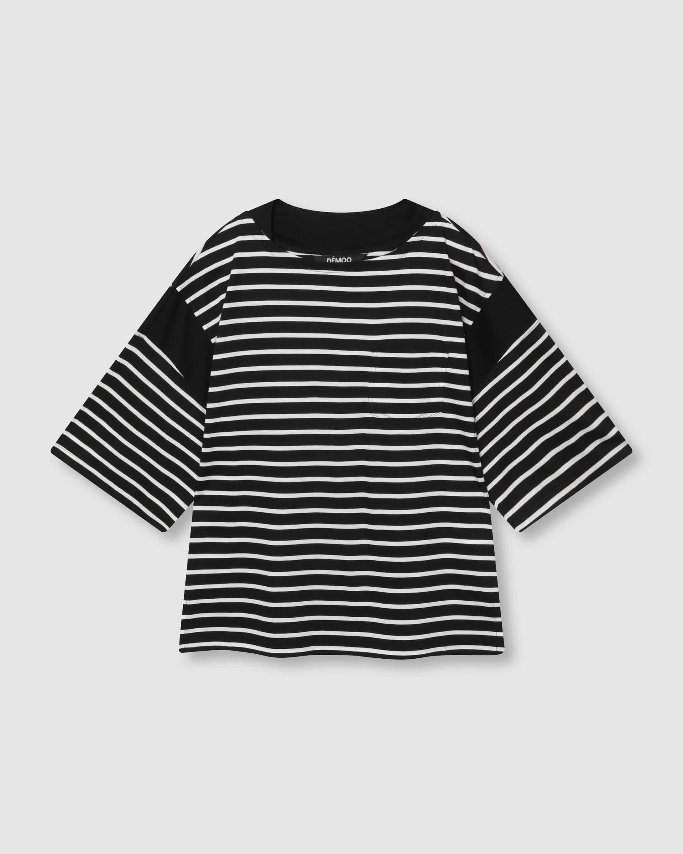 Striped Half-Sleeve Black PT — vue 2