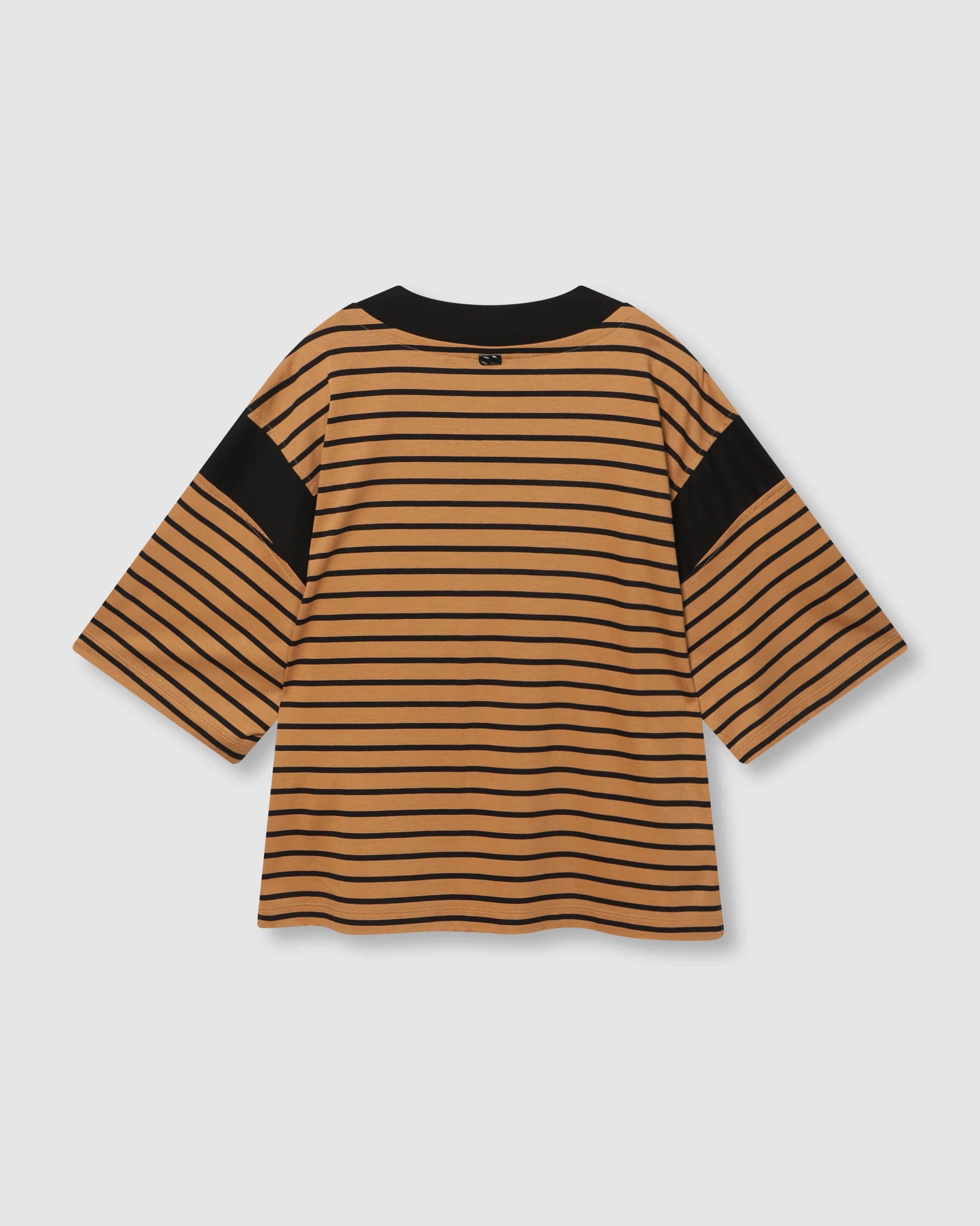 Striped Half-Sleeve Beige PT — vue 3