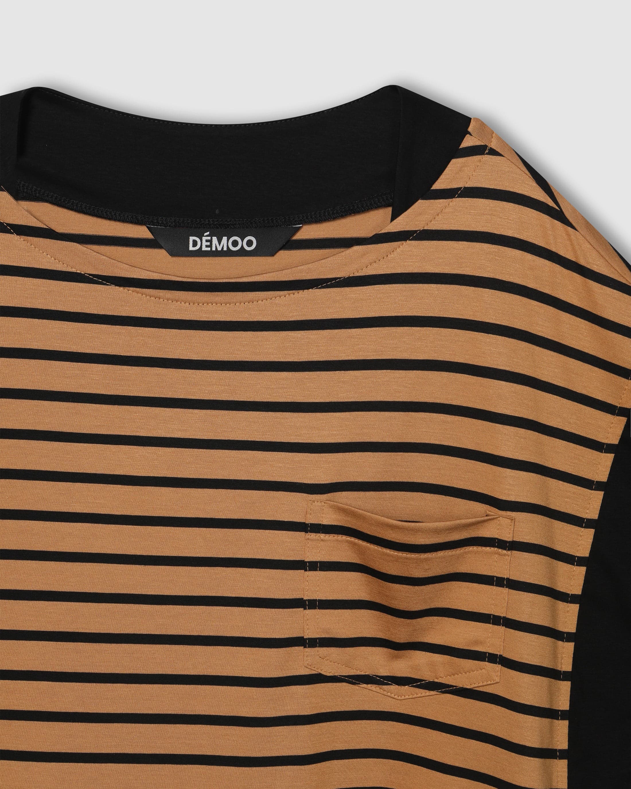 Striped Half-Sleeve Beige PT — vue 4