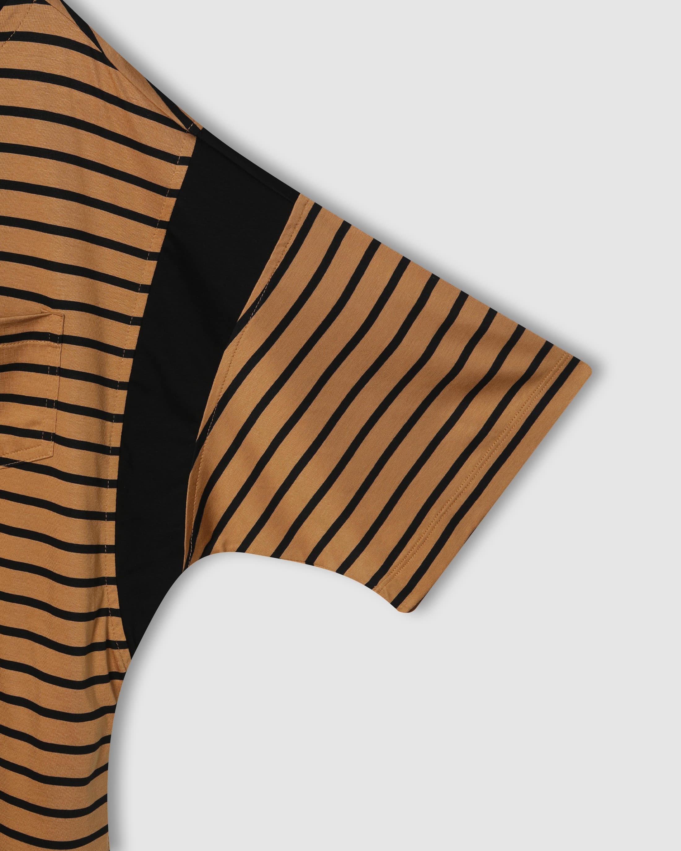 Striped Half-Sleeve Beige PT — vue 5