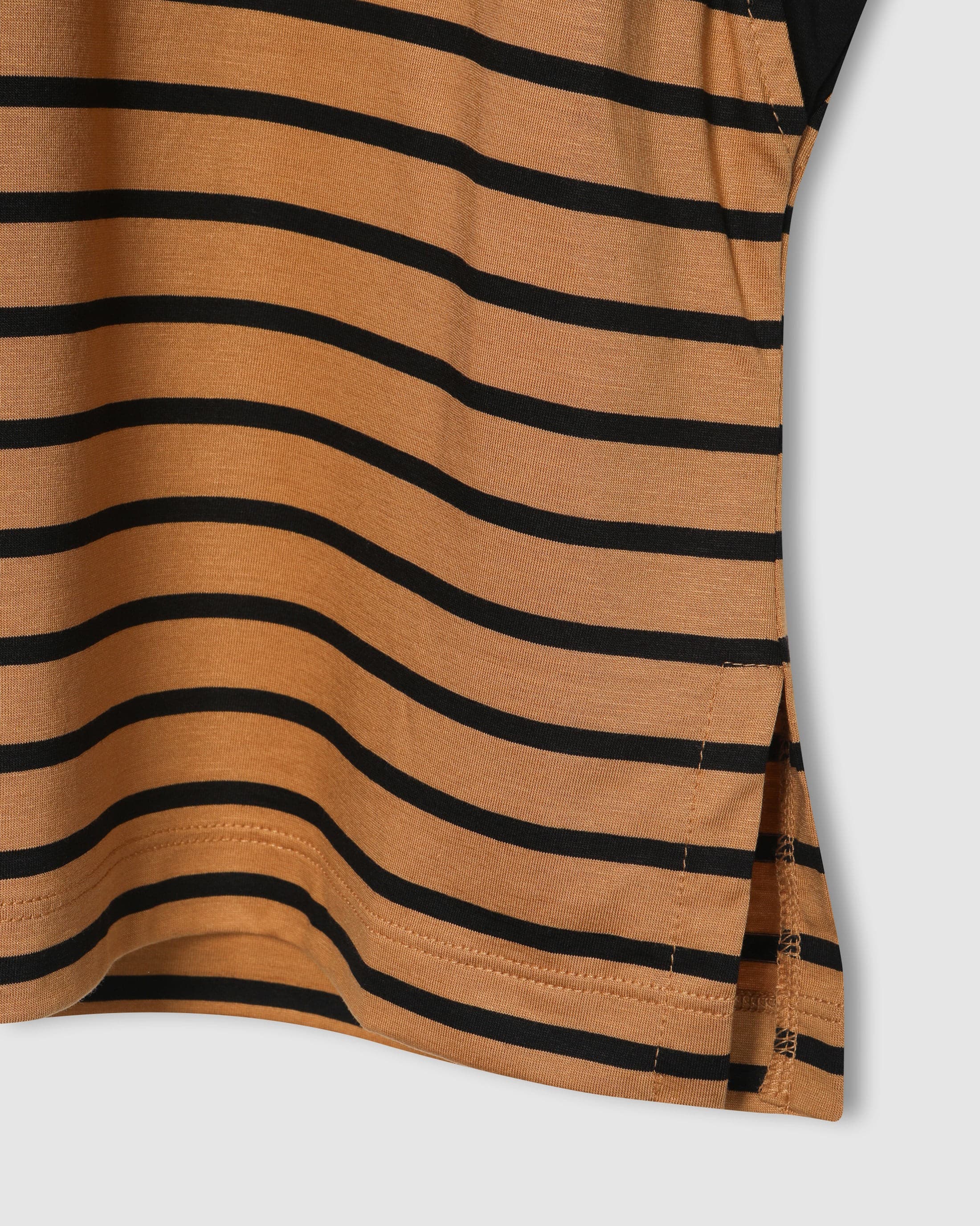 Striped Half-Sleeve Beige PT — vue 6