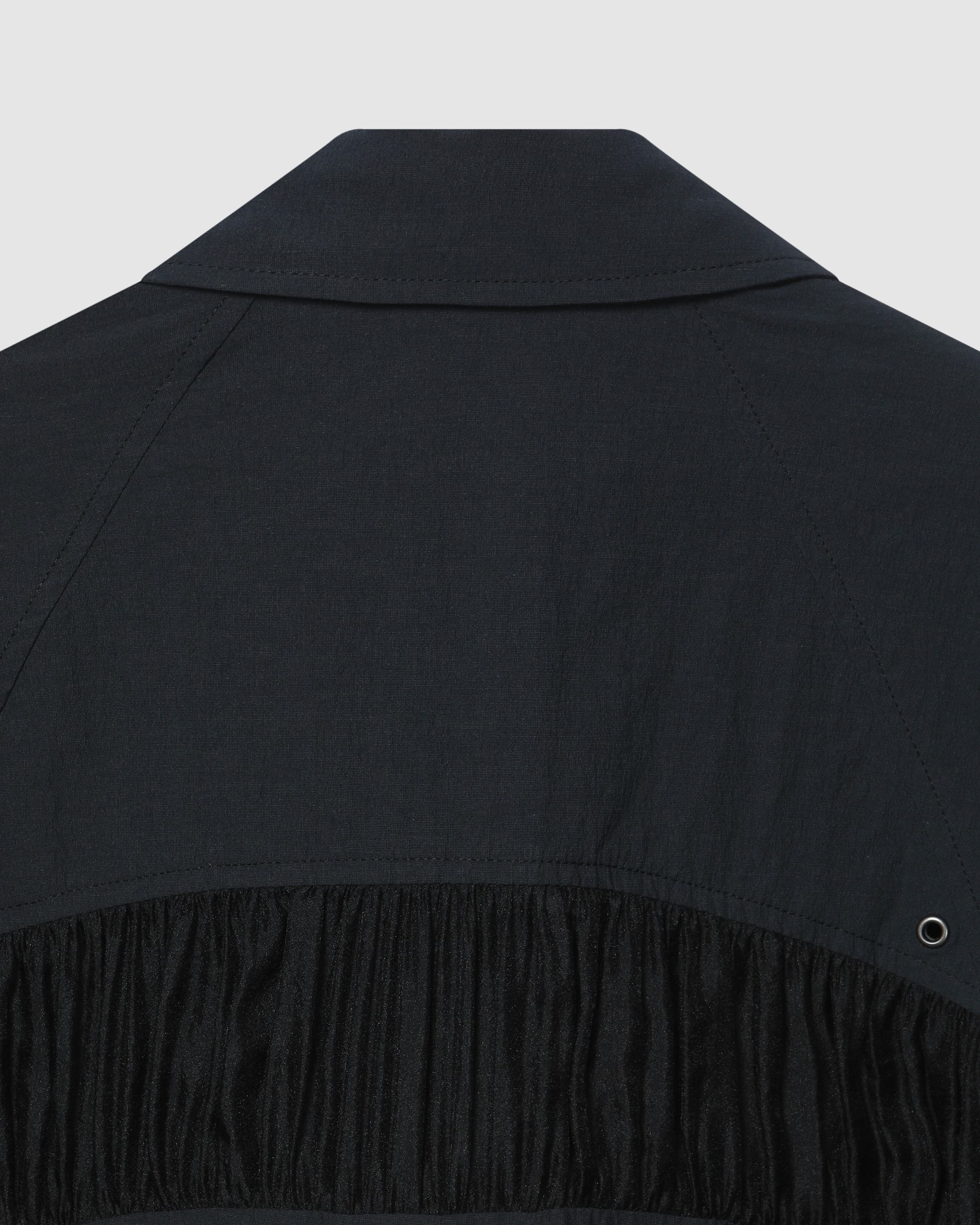 Back Shirring Collar Jacket Dark Grey — vue 6