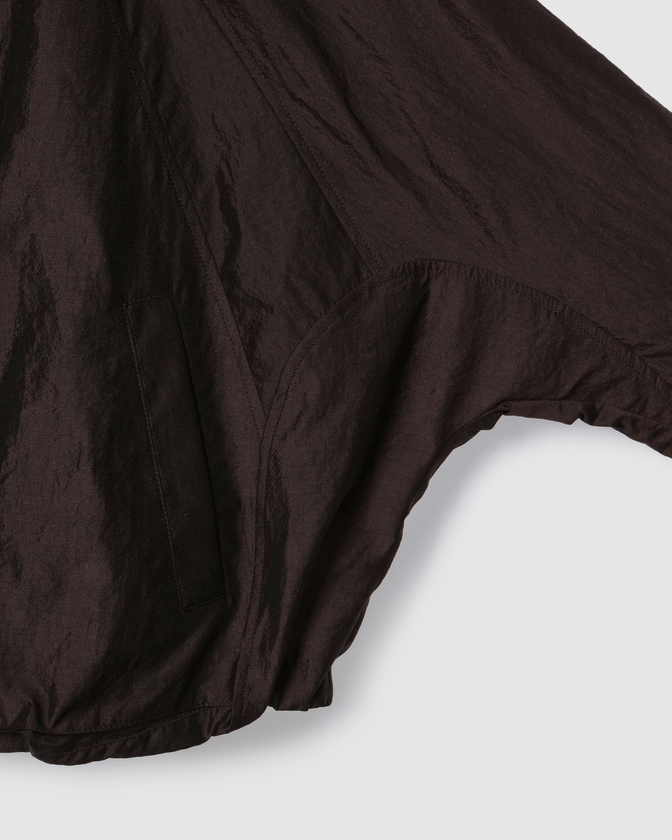 Hooded Zip-Up Jacket Dark Brown — vue 6