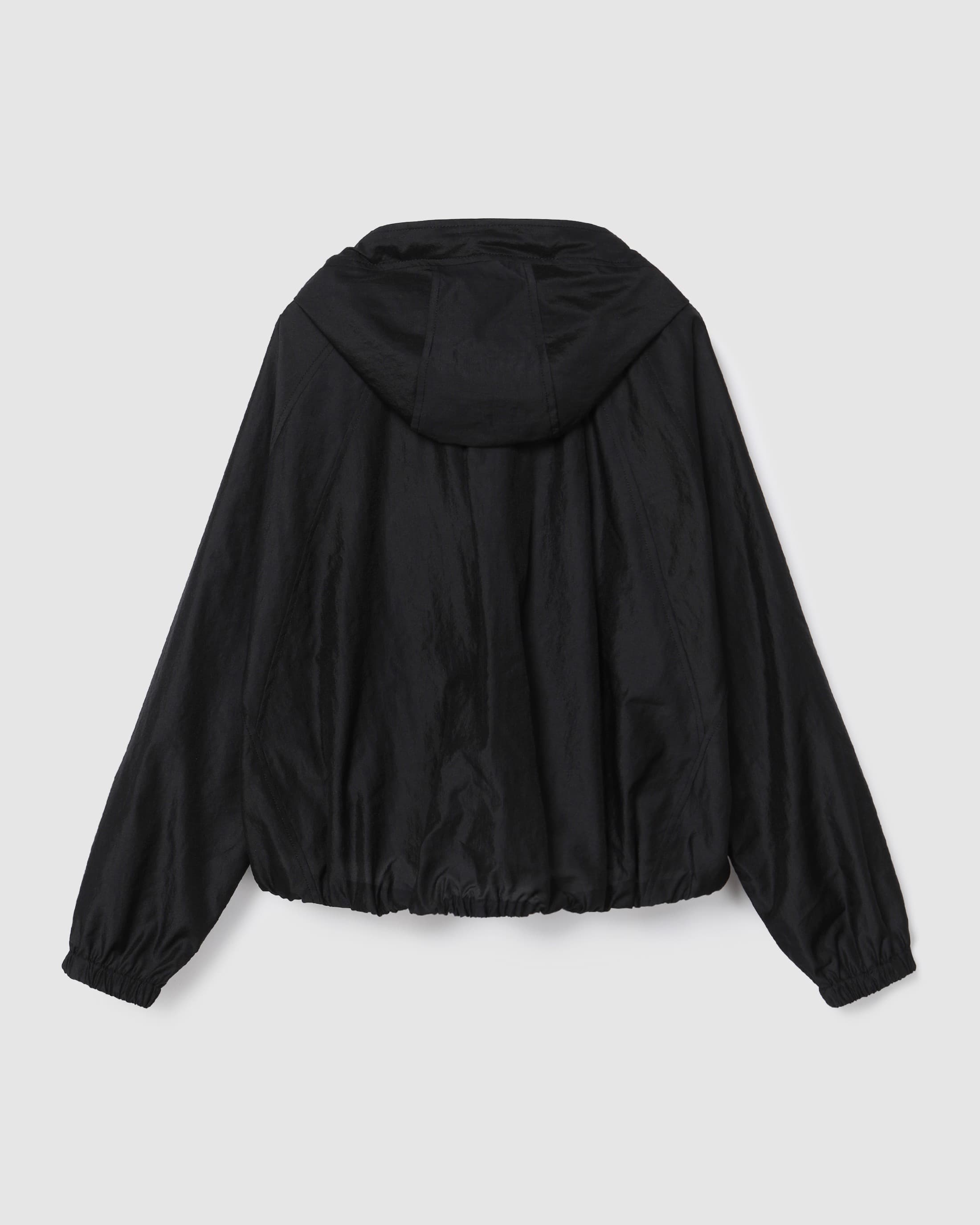 Hooded Zip-Up Jacket Black — vue 3