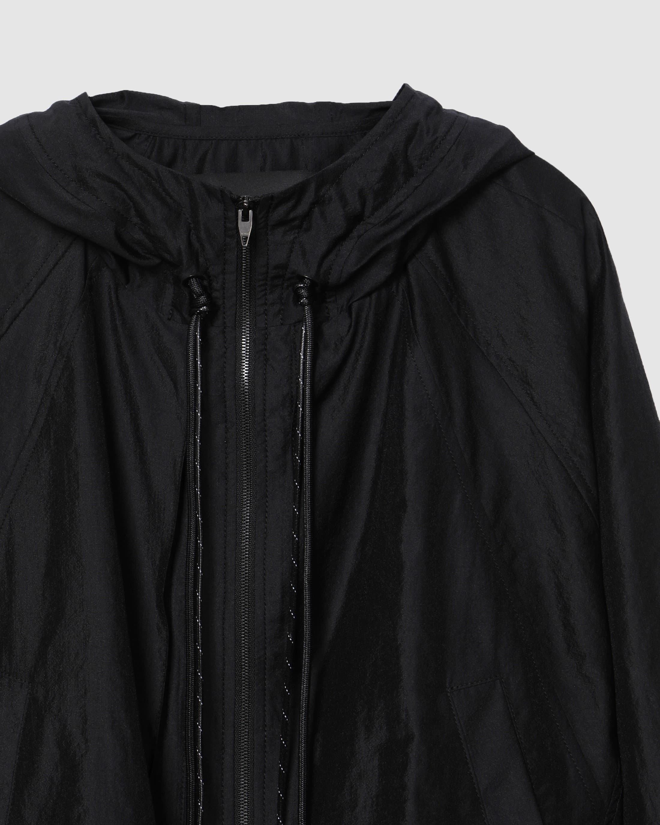 Hooded Zip-Up Jacket Black — vue 4