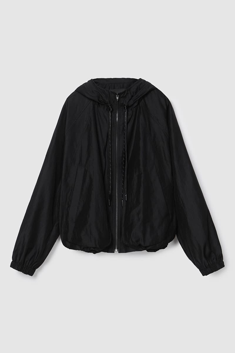Hooded Zip-Up Jacket Black