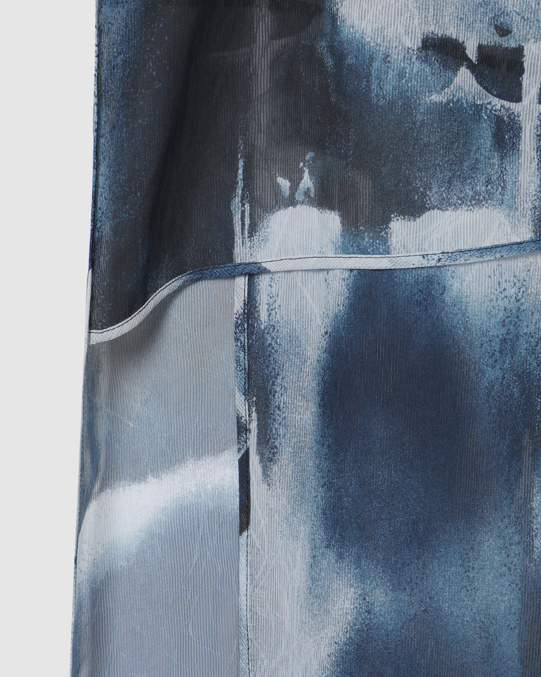 Printed Sleeveless Slit Dress Blue PT — vue 5