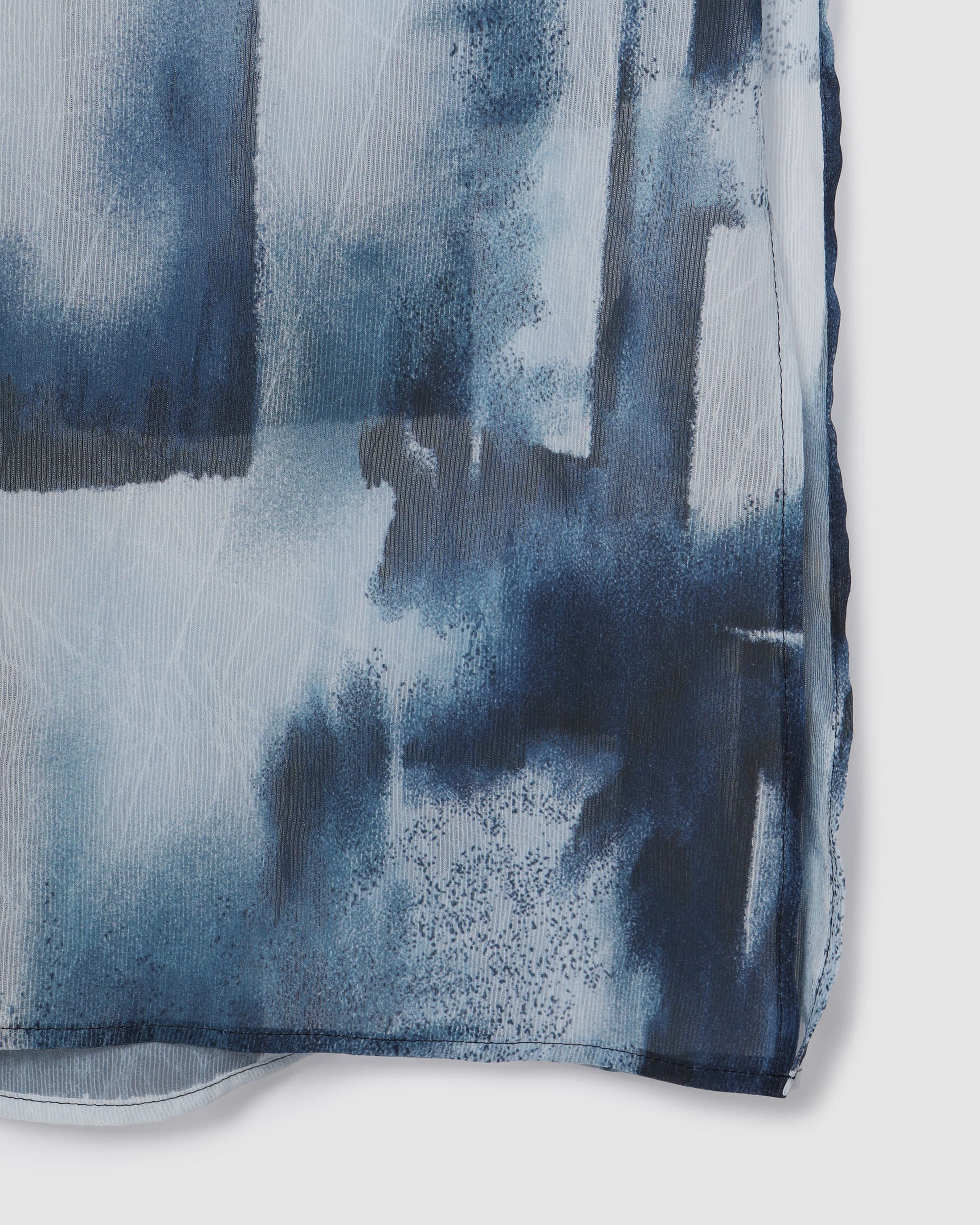 Printed Sleeveless Slit Dress Blue PT — vue 6