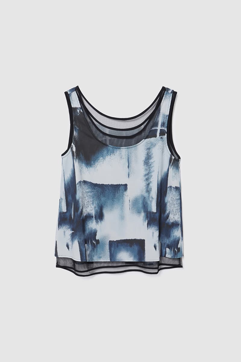Double Layer Sleeveless Blue PT
