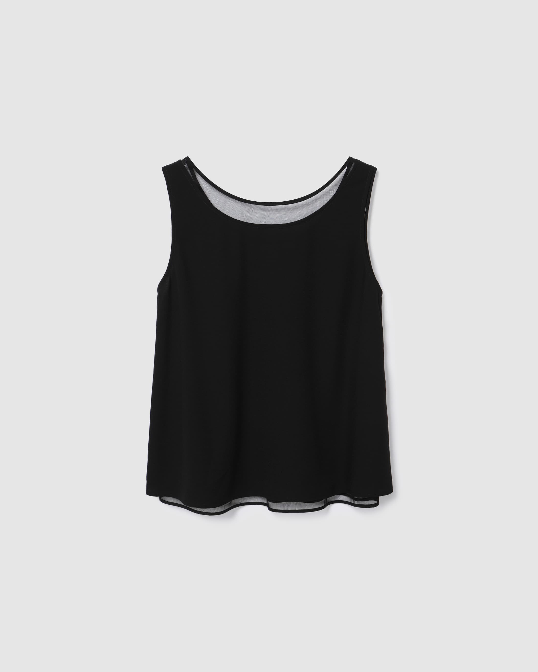Double Layer Sleeveless Black — vue 3