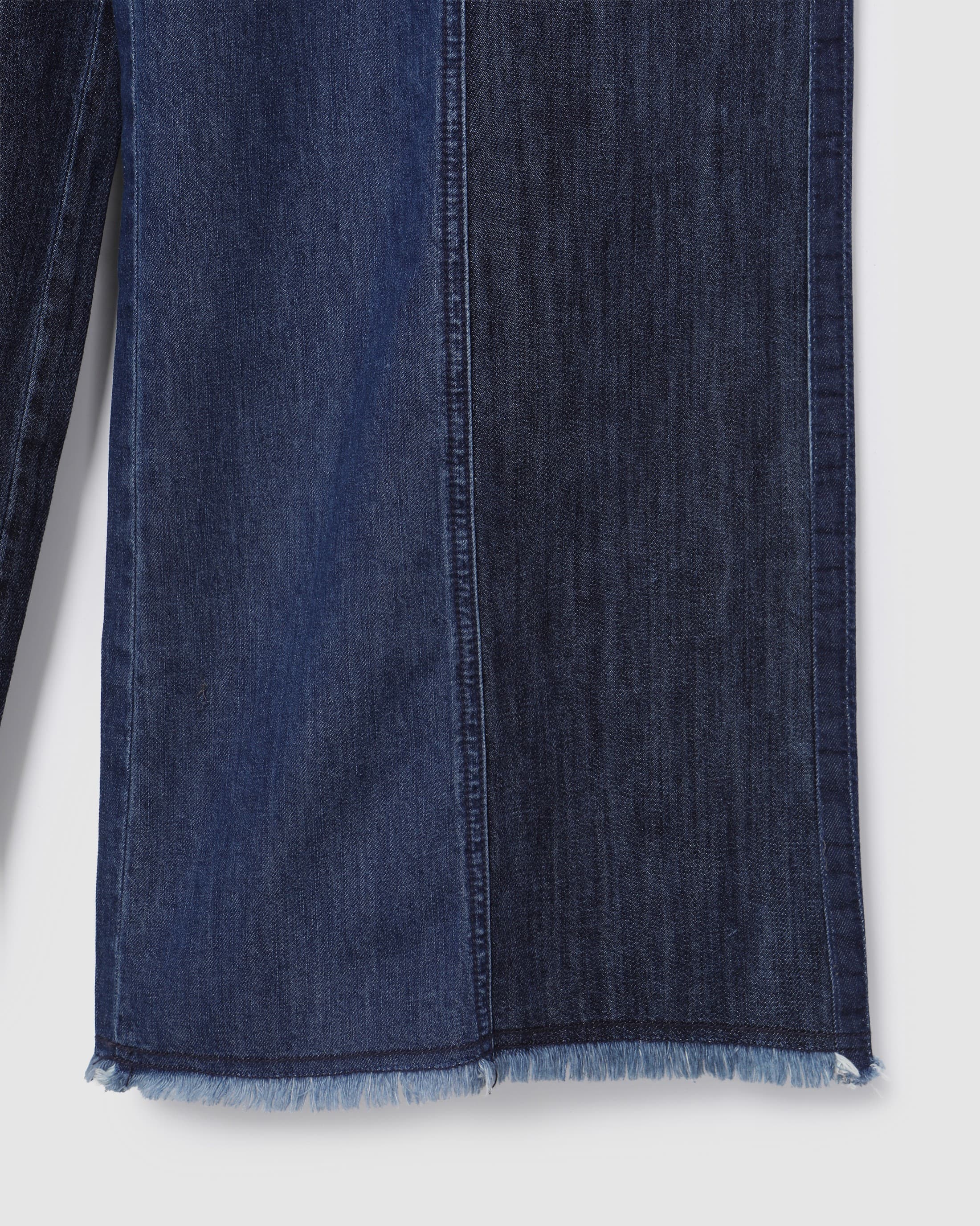 Wide Two-Tone Denim Pants Blue — vue 6