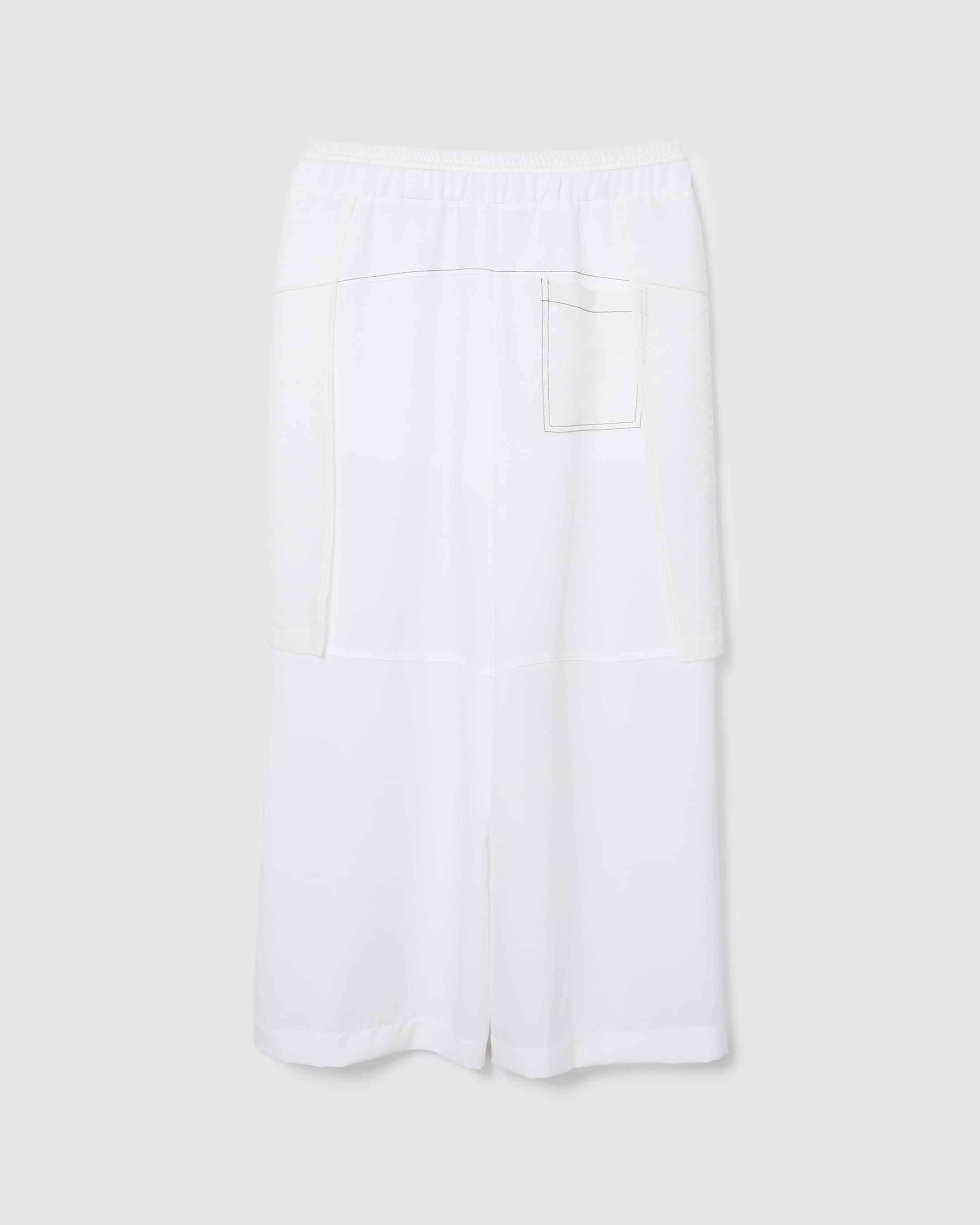 Contrast Stitch Pants White — vue 3