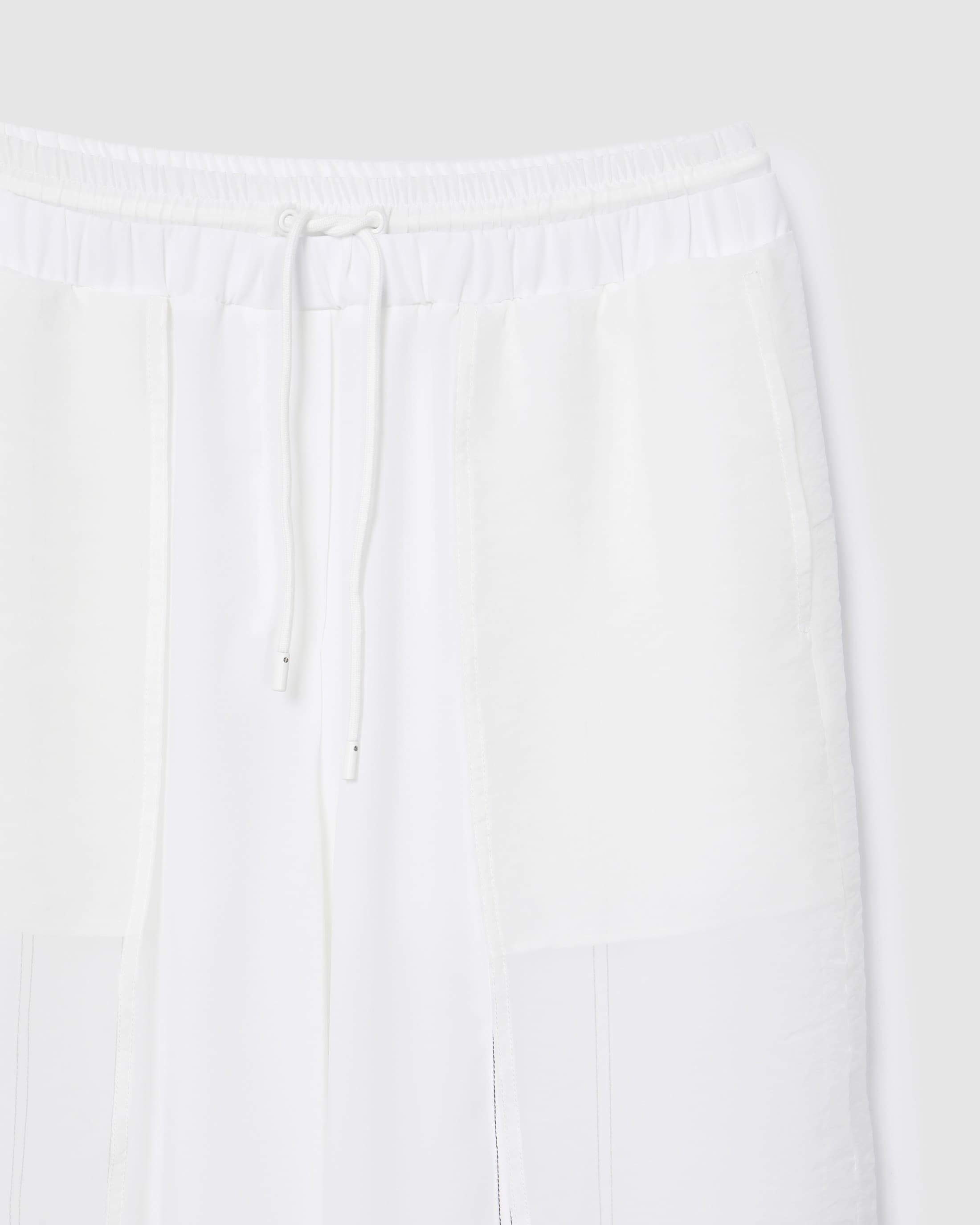 Contrast Stitch Pants White — vue 4