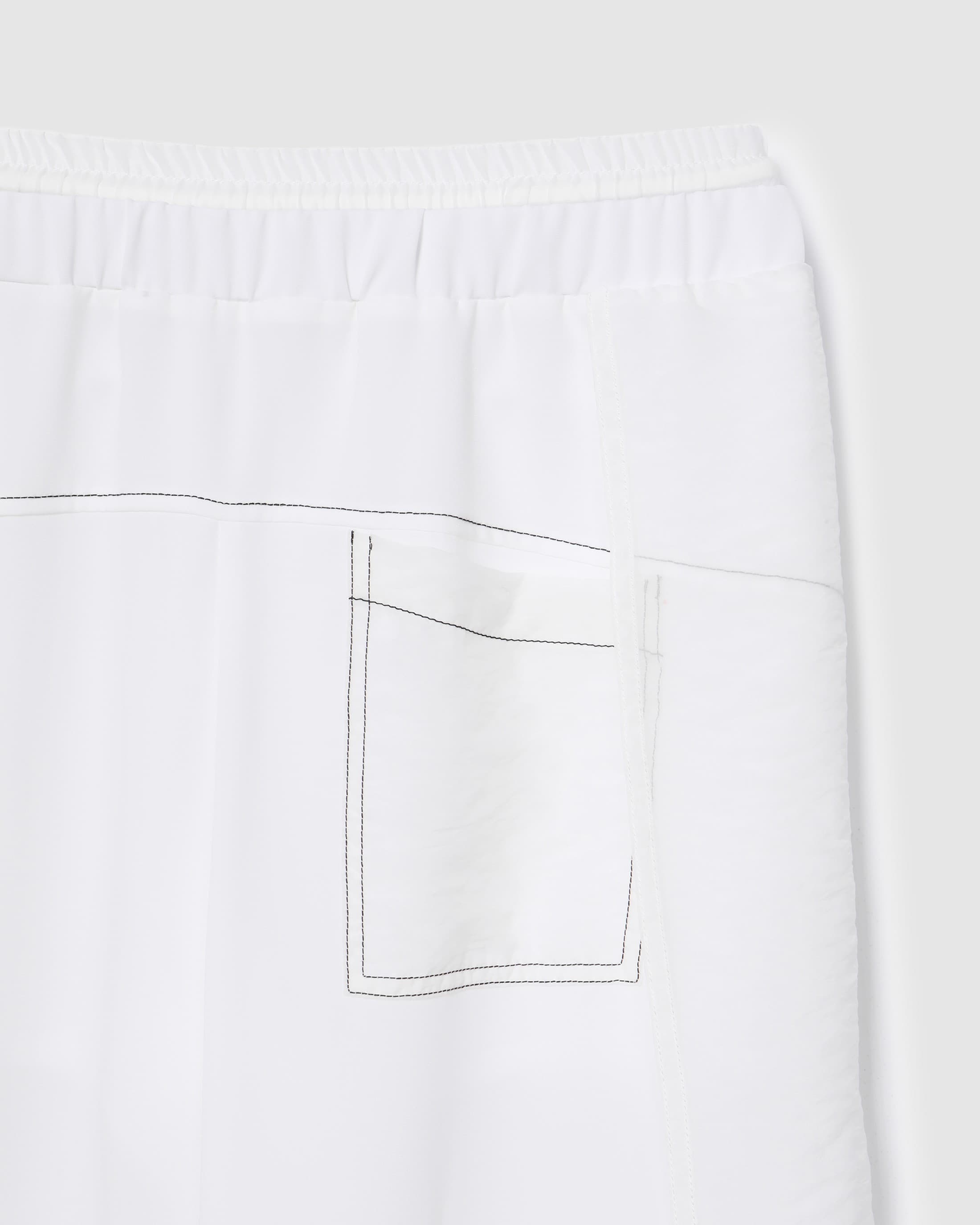 Contrast Stitch Pants White — vue 5