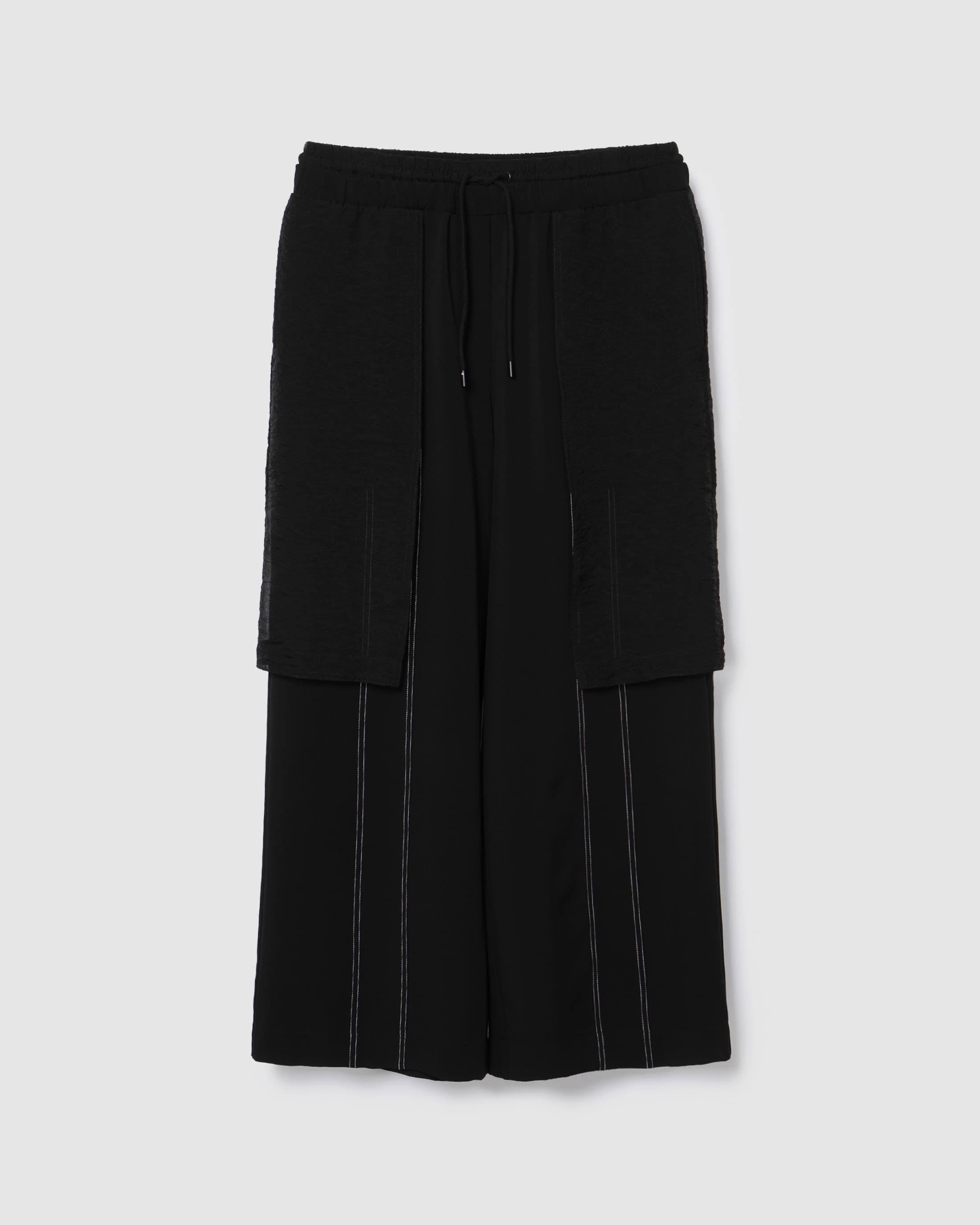 Contrast Stitch Pants Black — vue 2