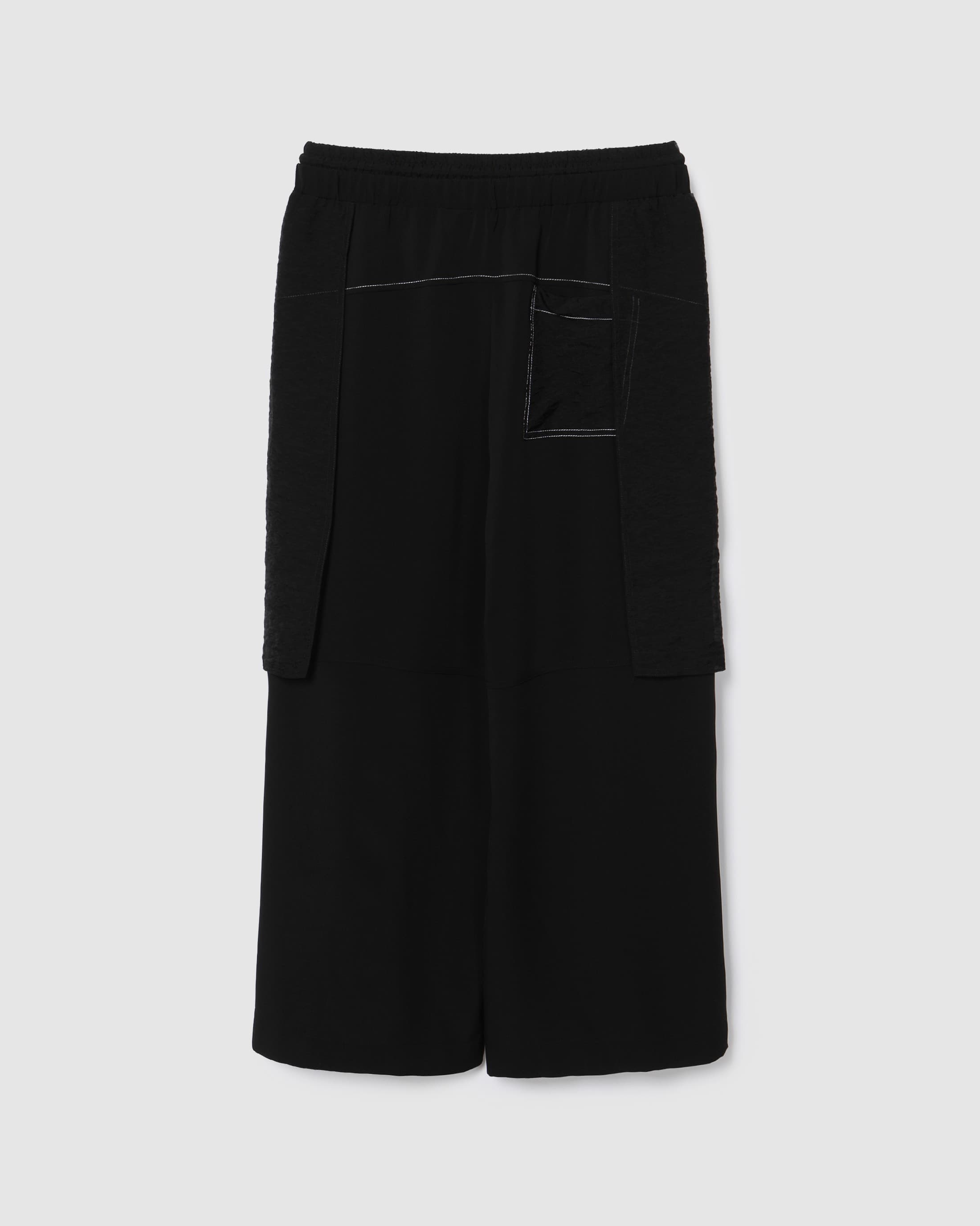 Contrast Stitch Pants Black — vue 3