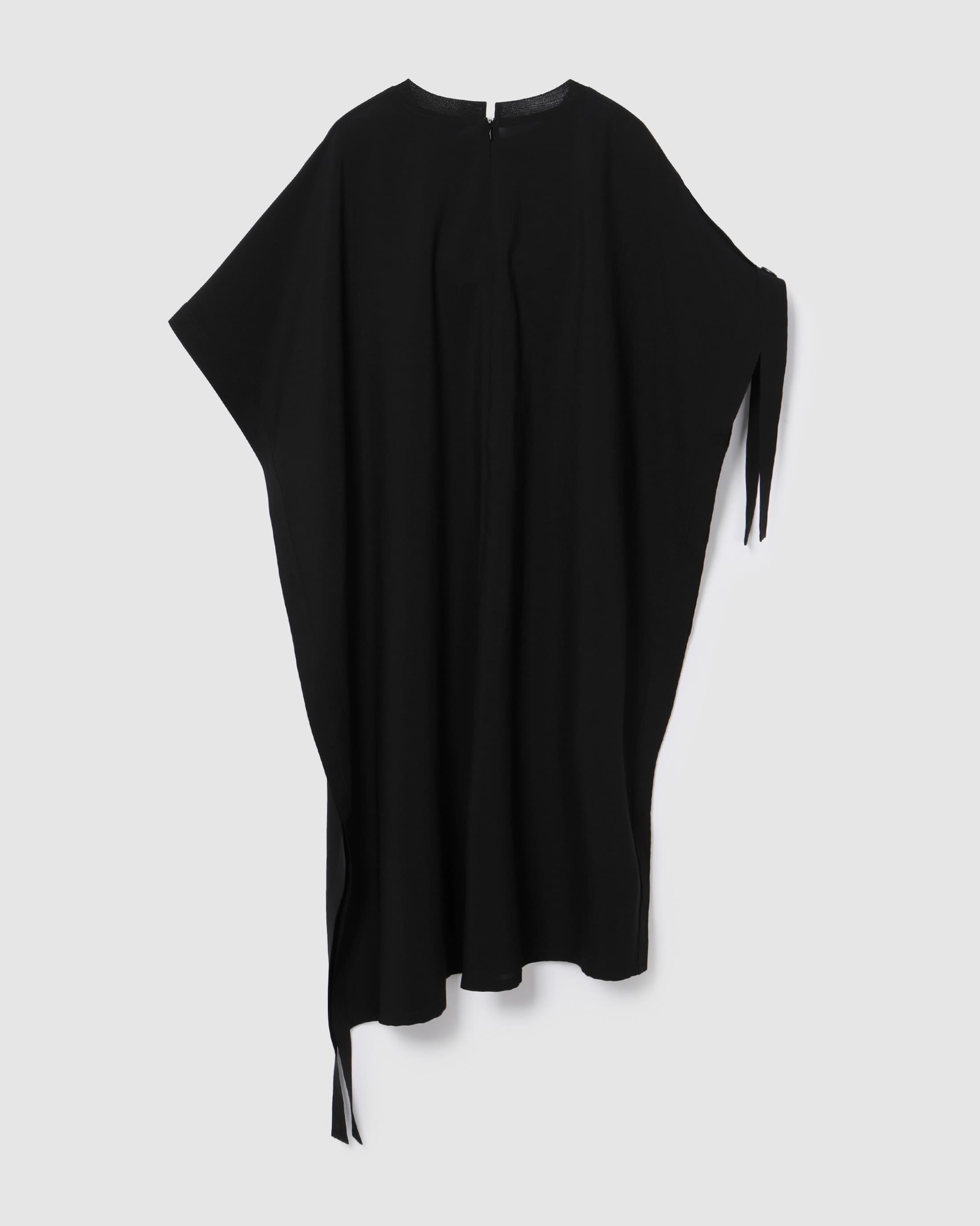 Texture Block Stitch Dress Black — vue 3
