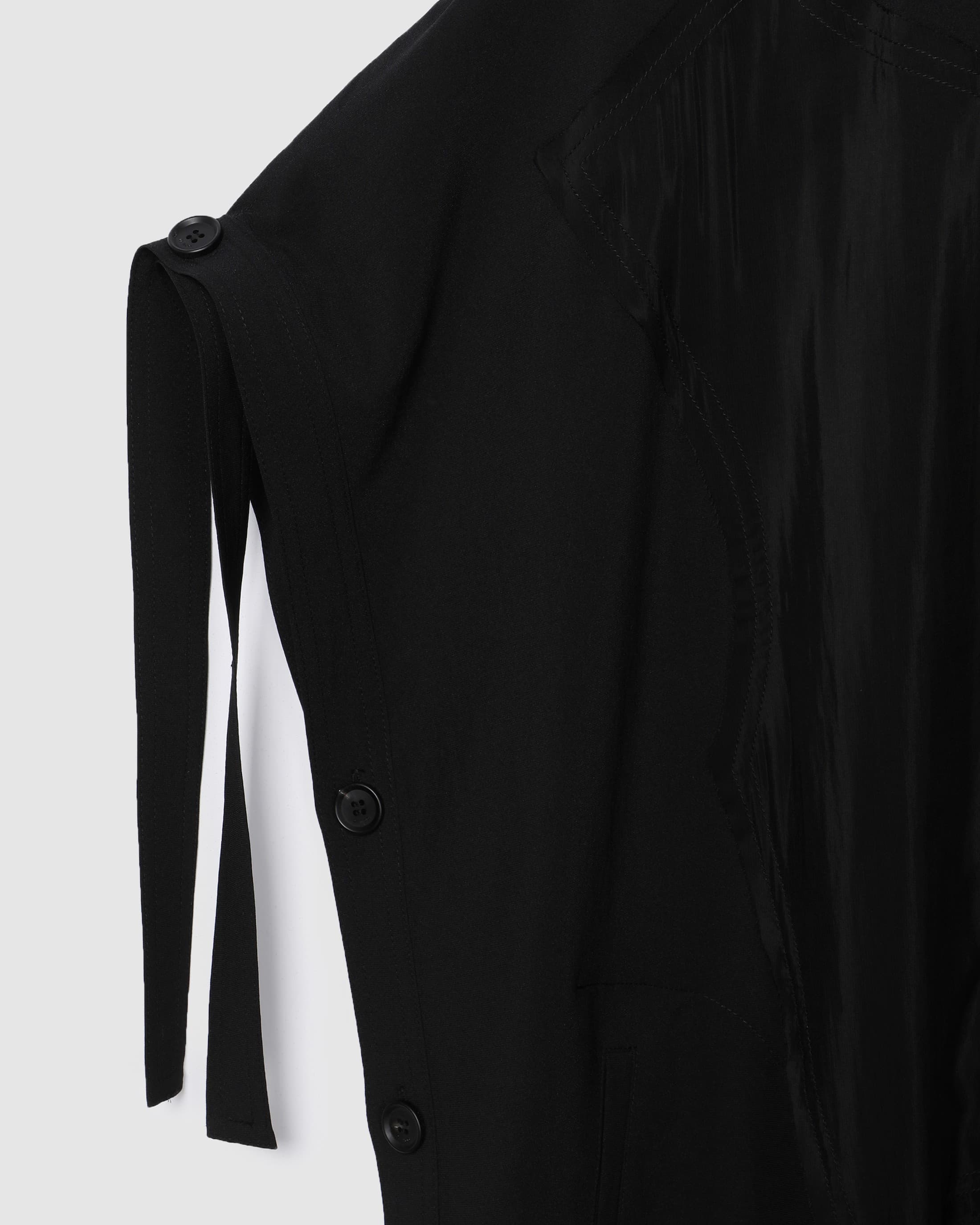 Texture Block Stitch Dress Black — vue 5