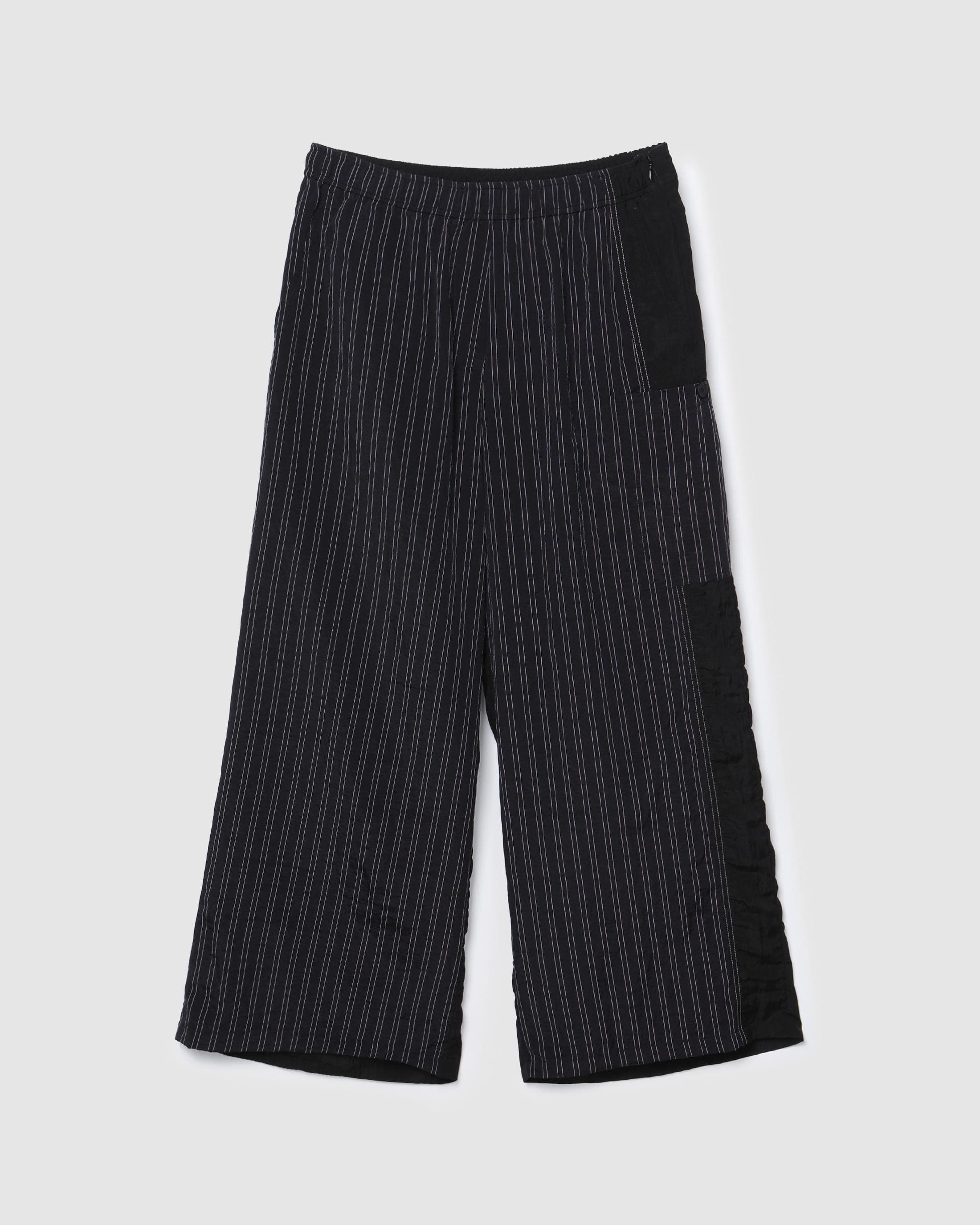 Stripe Panel Banding Pants Black PT — vue 2