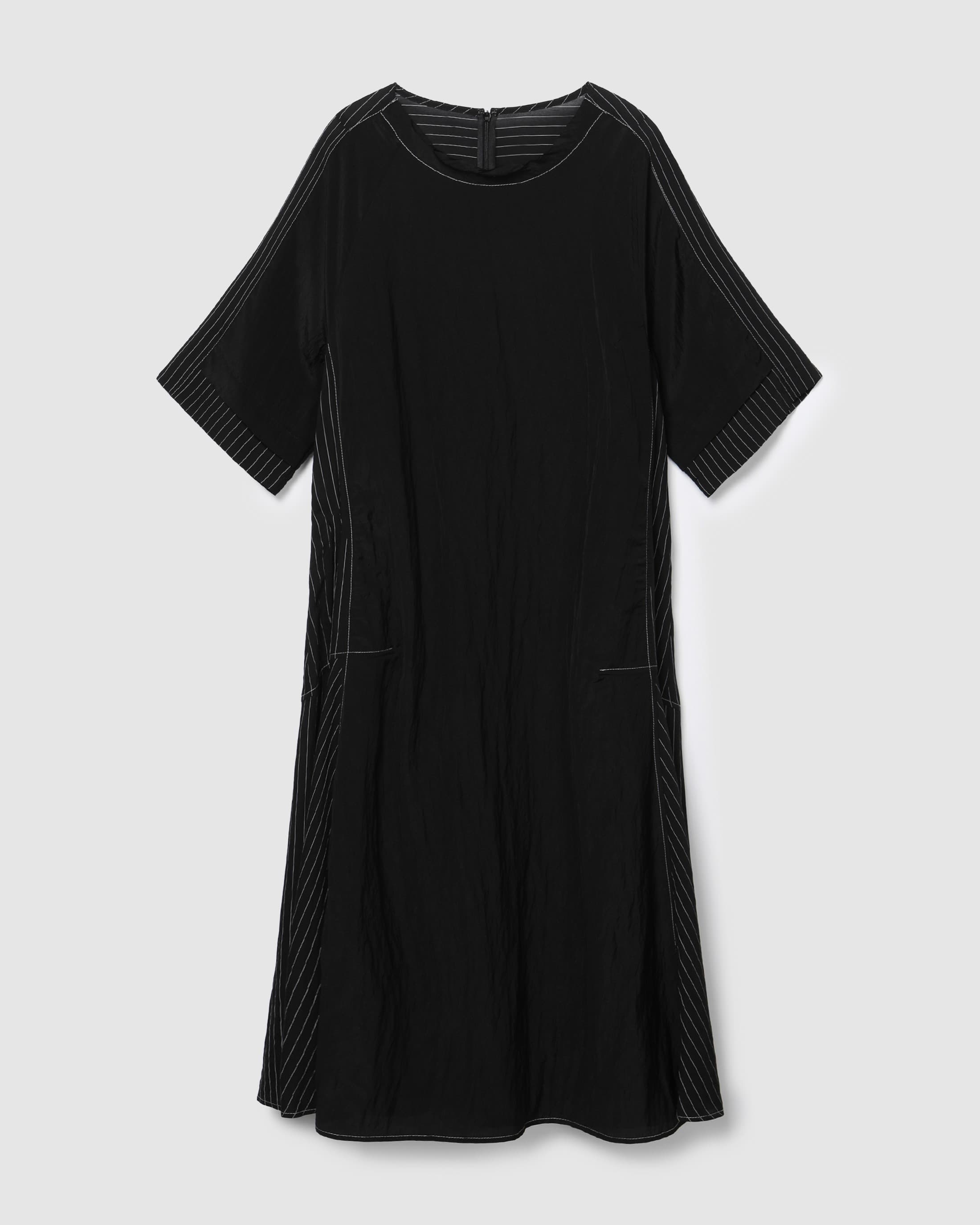 Stripe Panel Dress Black PT — vue 2