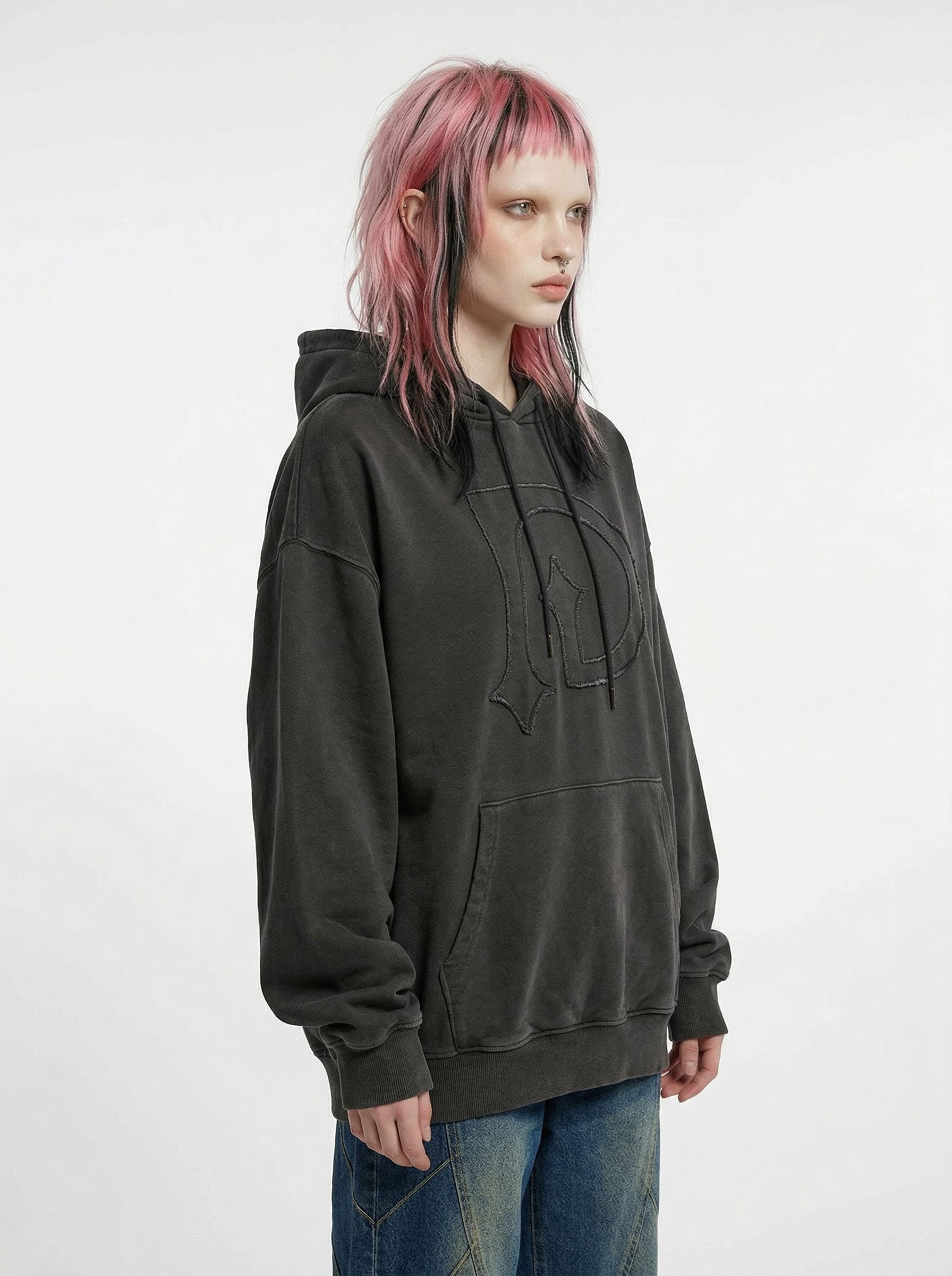 Pigment Logo Hoodie CH — vue 4