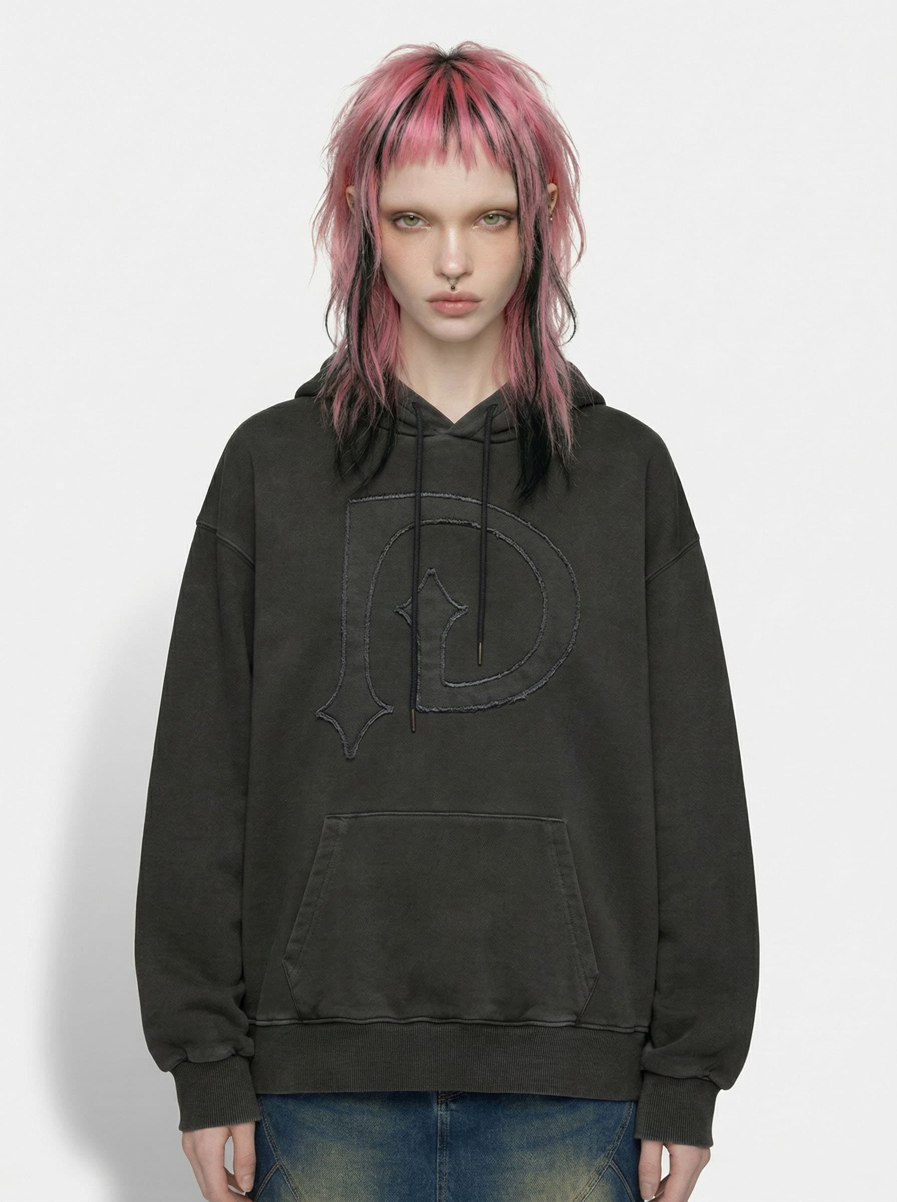 Pigment Logo Hoodie CH — vue 1