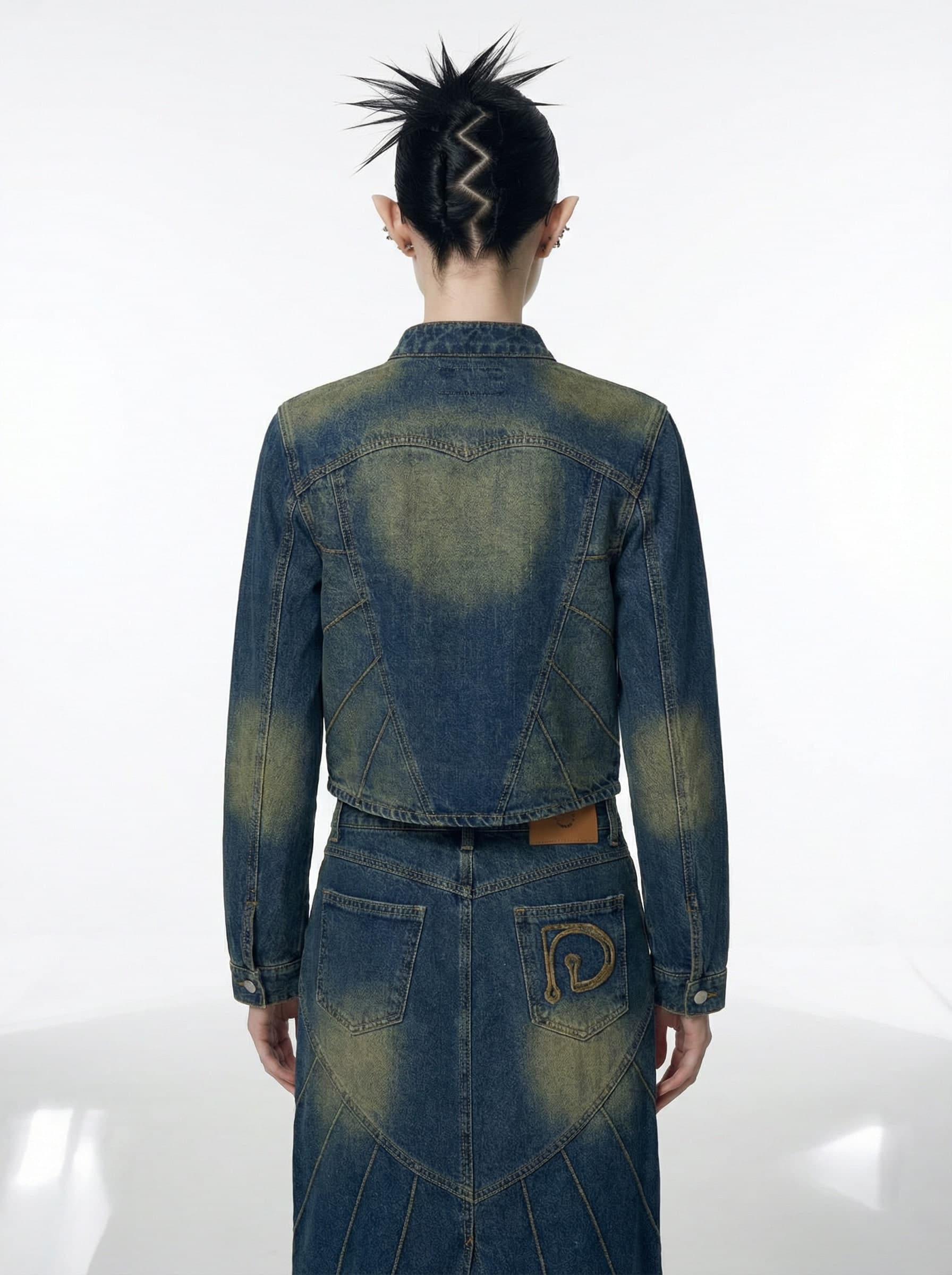 Piping Heart Denim Jacket — vue 2