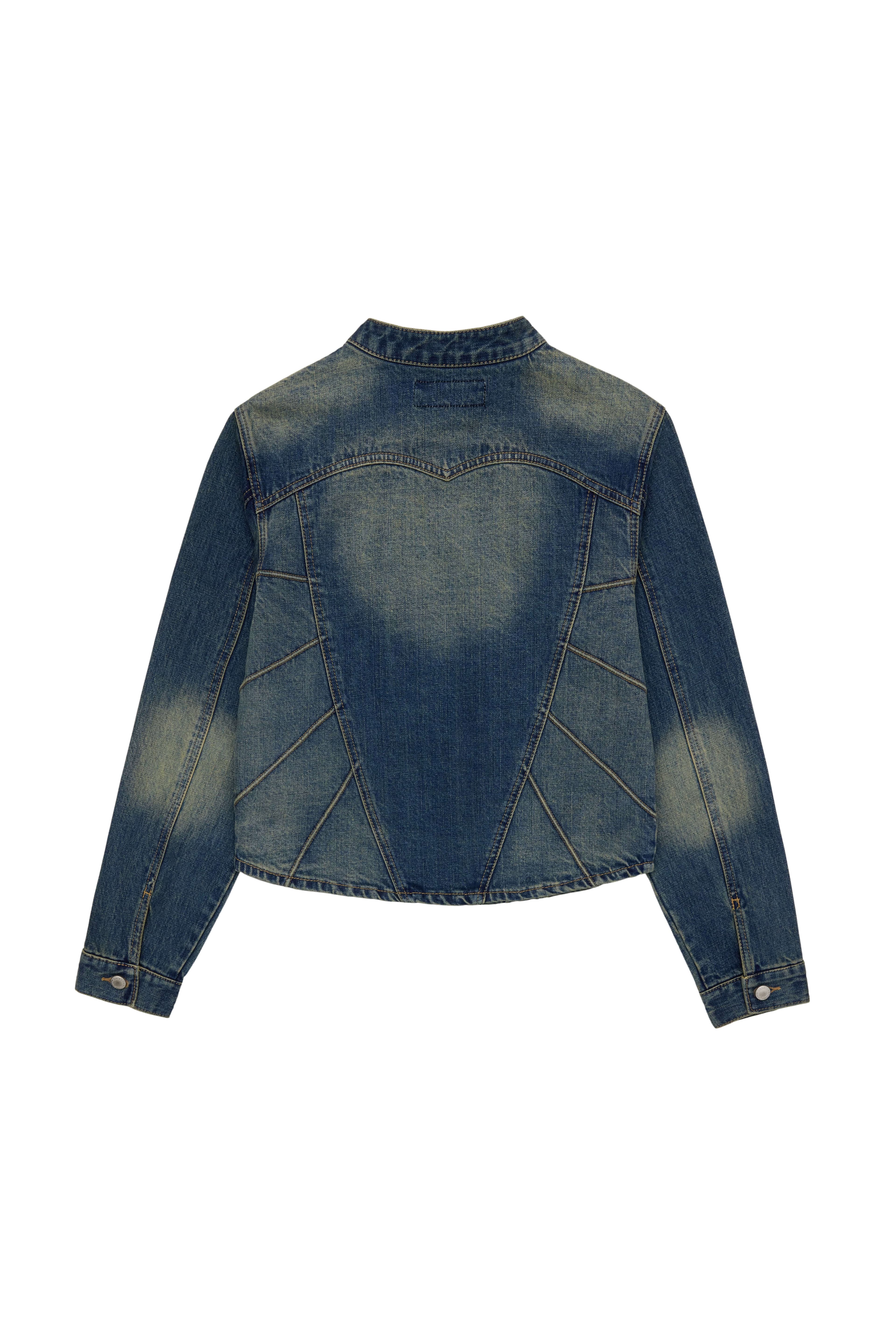 Piping Heart Denim Jacket — vue 6